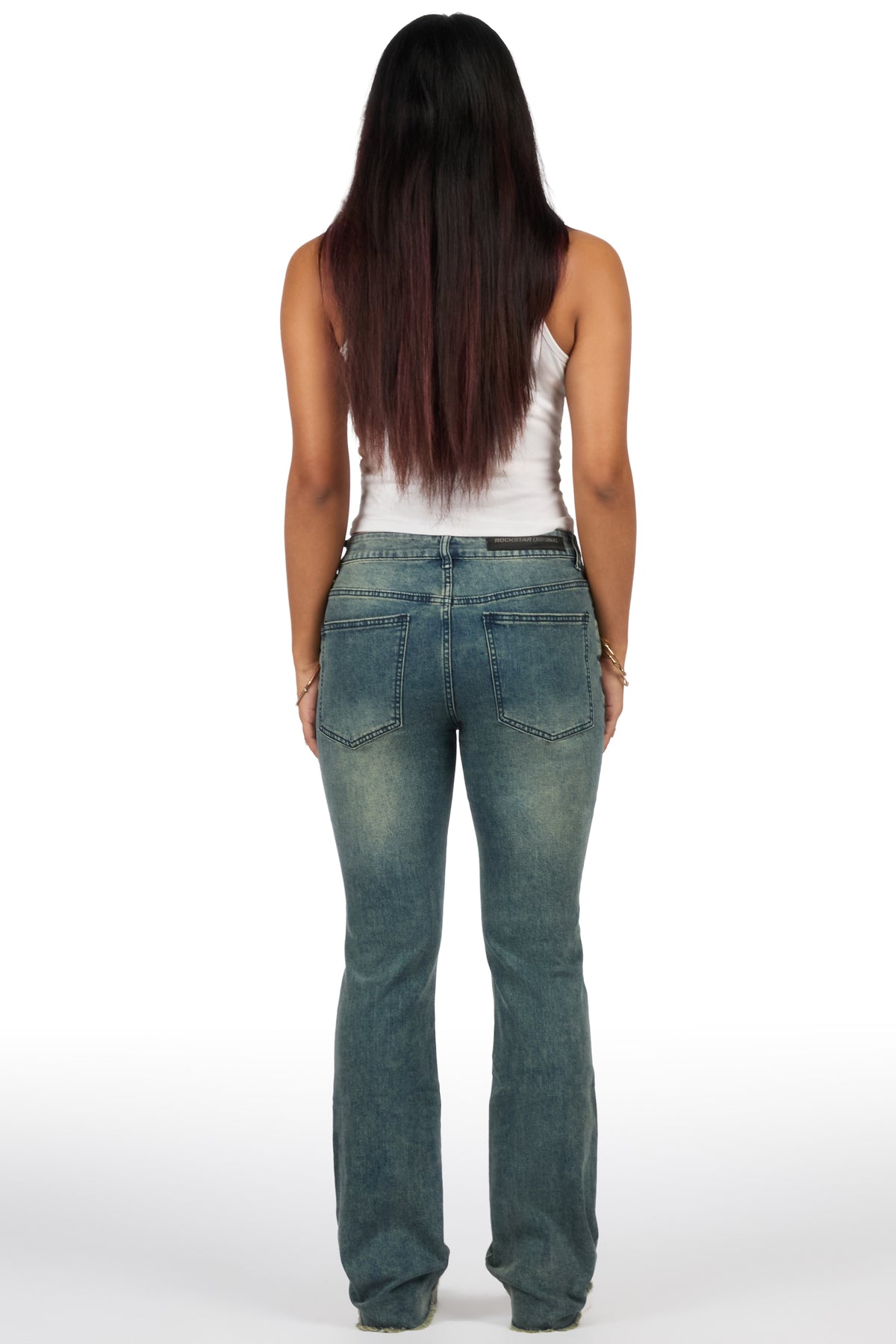 Tiriea Tint Wash Low Rise Stretch Bootcut Jean