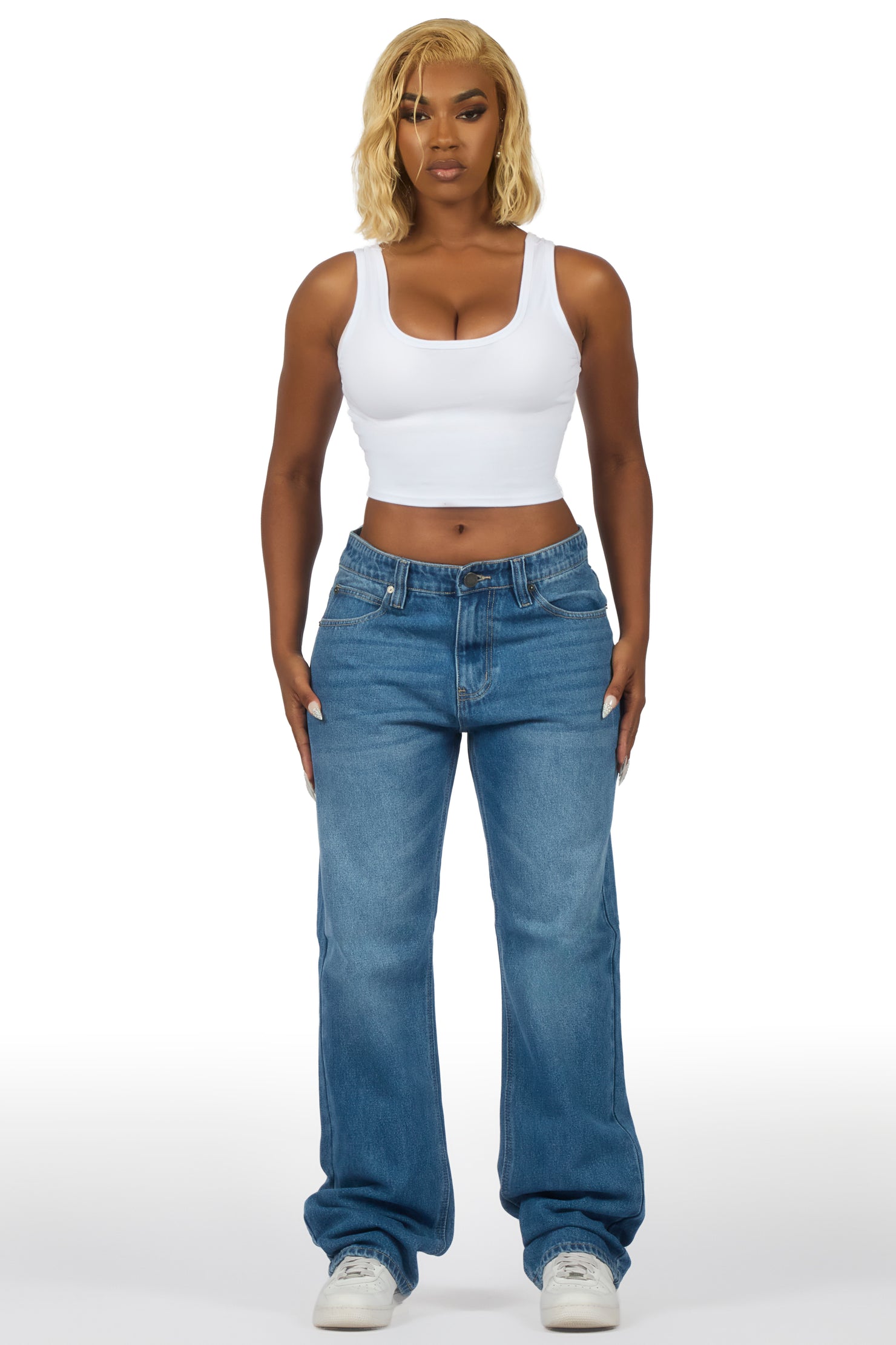 Shenette Light Wash Baggy Jean