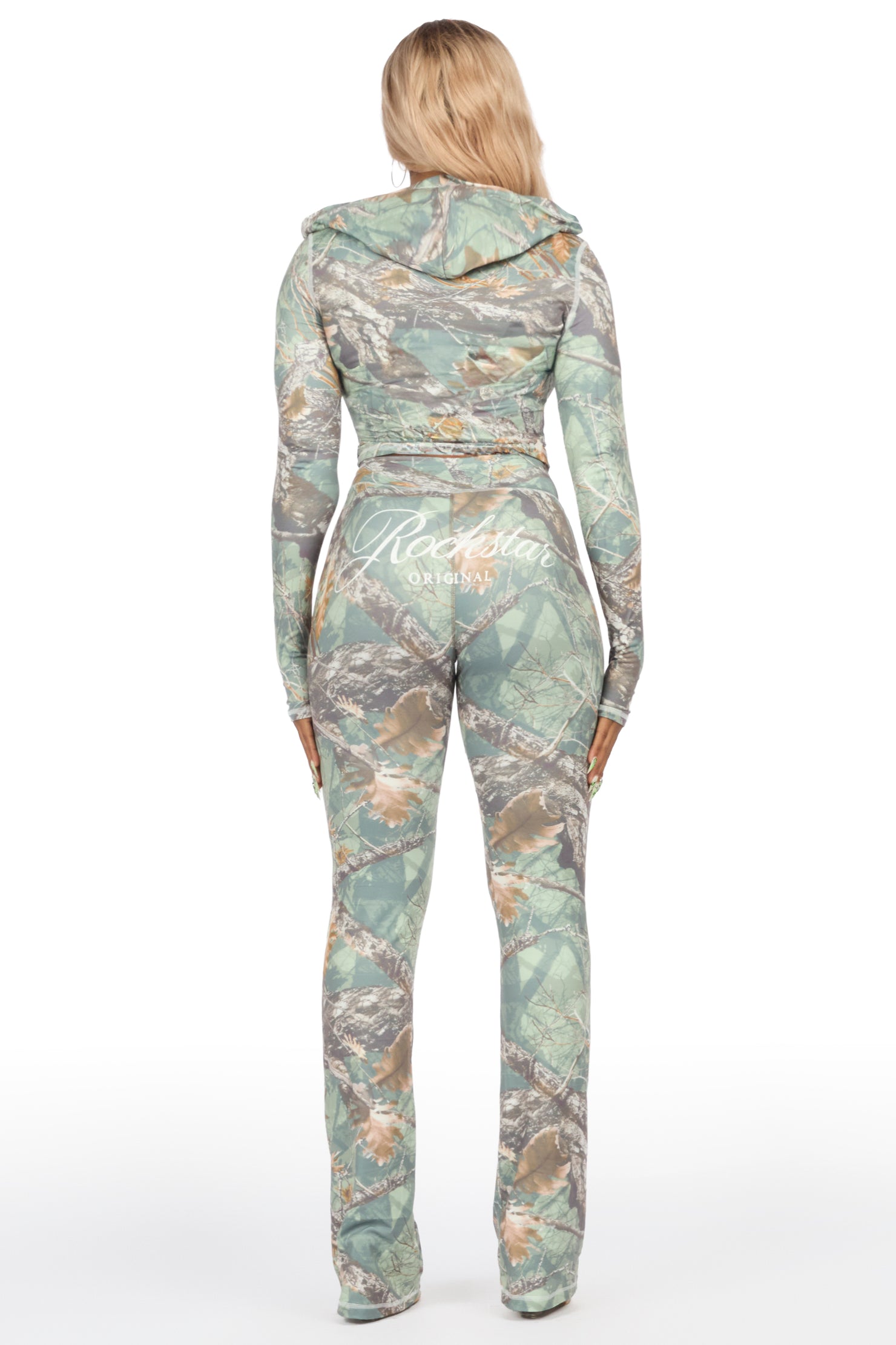 Arzena Tree Camo Zip Up Lounge Track Set