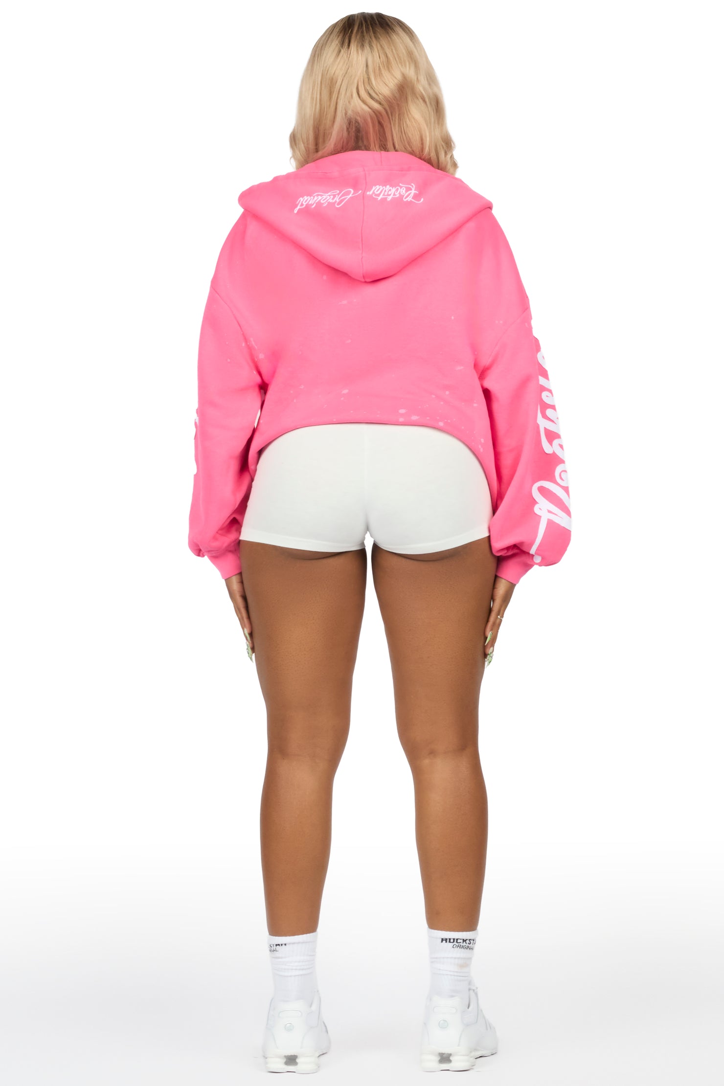 Nakesha Pink Zip Up Hoodie