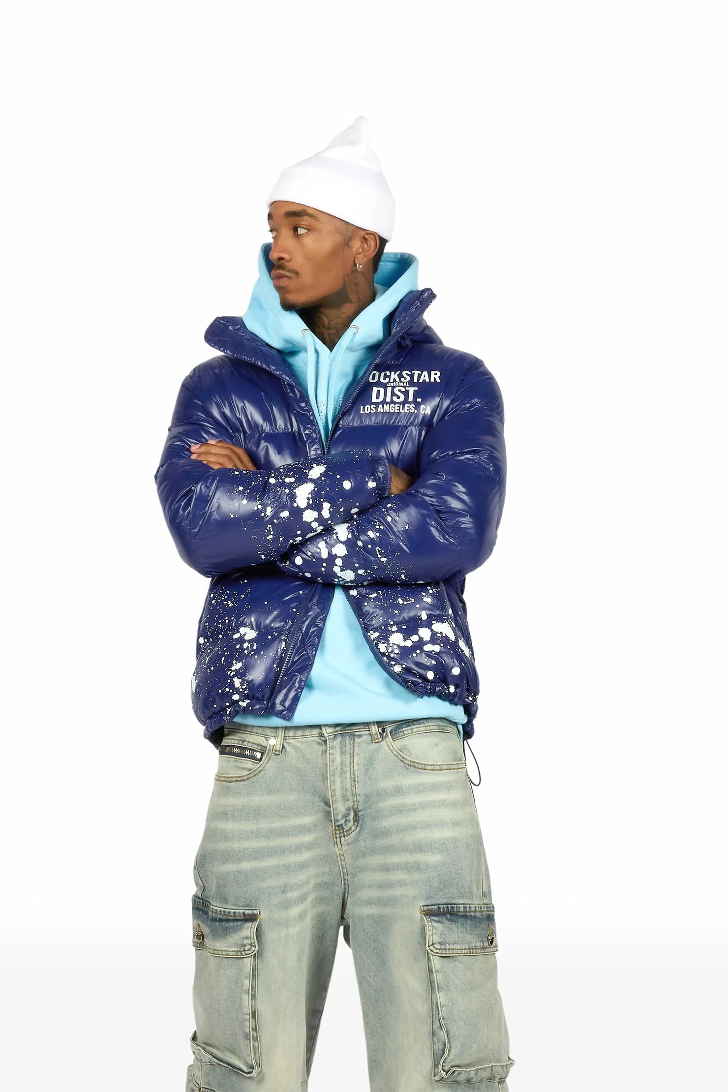 Cortie Blue Baggy Fit Jean