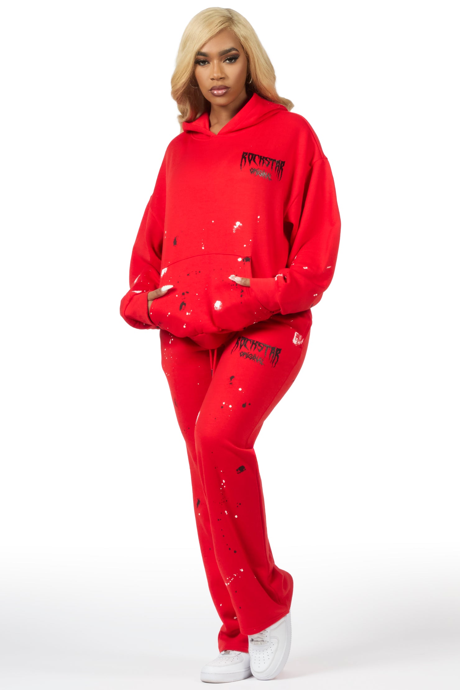Hadley 2.0 Red/Black Relaxed Fit Track Set