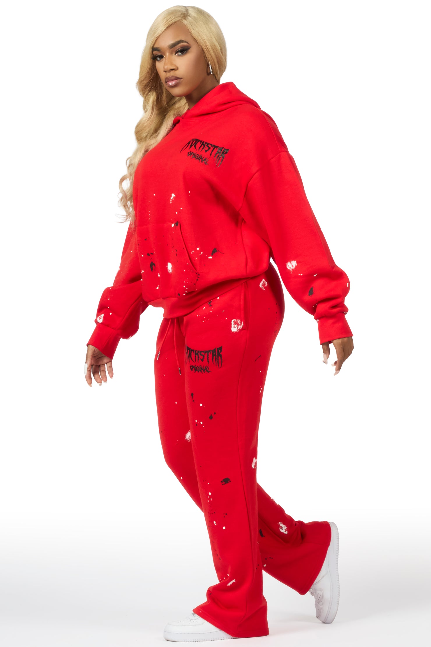 Hadley 2.0 Red/Black Relaxed Fit Track Set