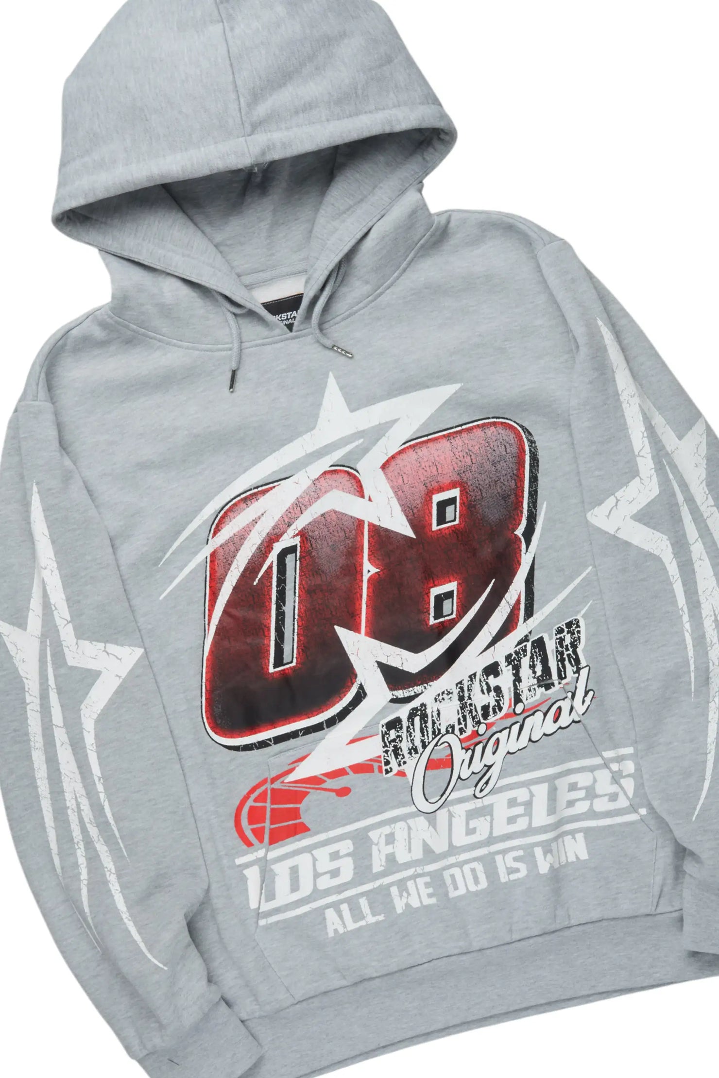 Kastell Heather Grey Hoodie/Stacked Pant Track Set