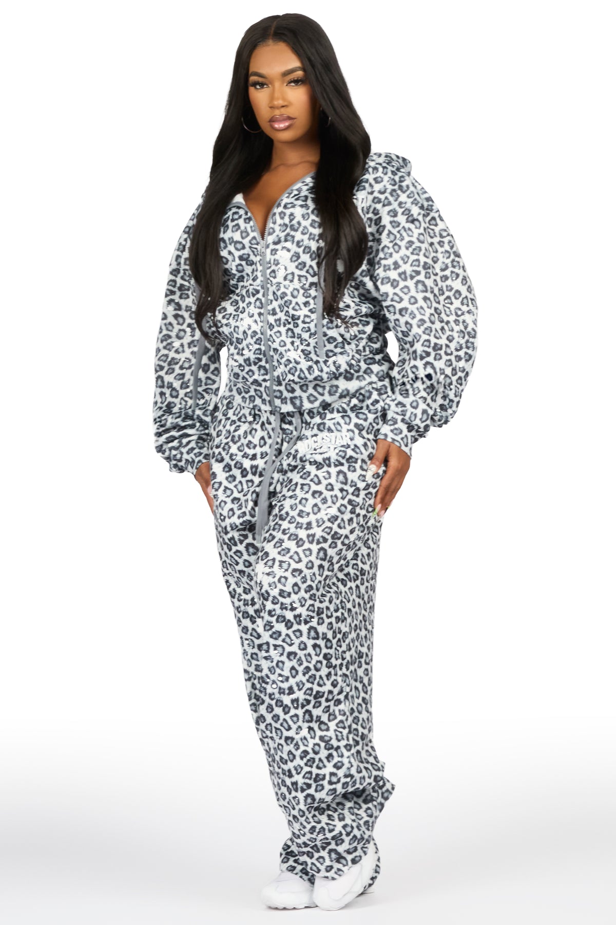 Halloway Grey Cheetah Painted Baggy Track Set