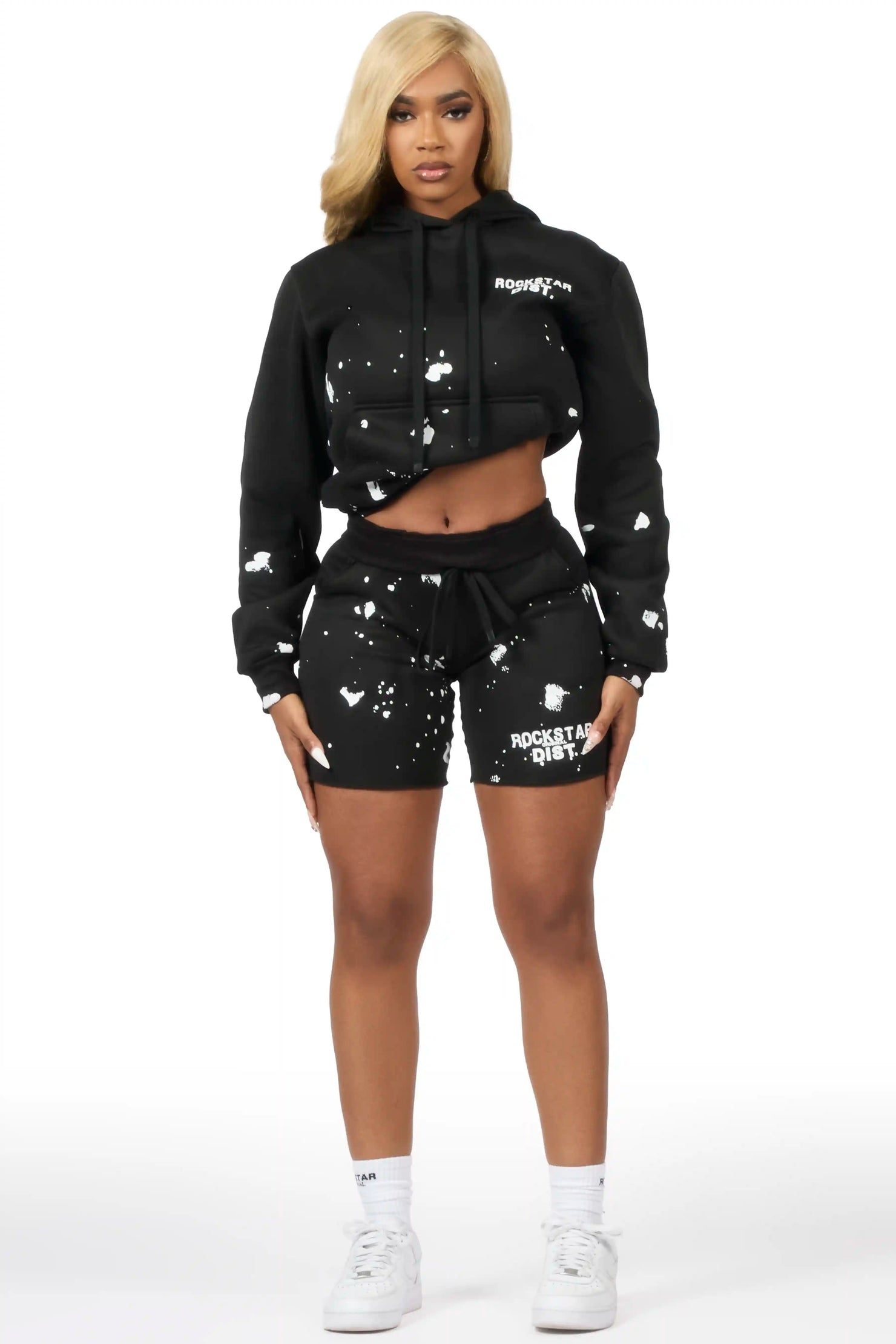 Just Between Us Black Short Set