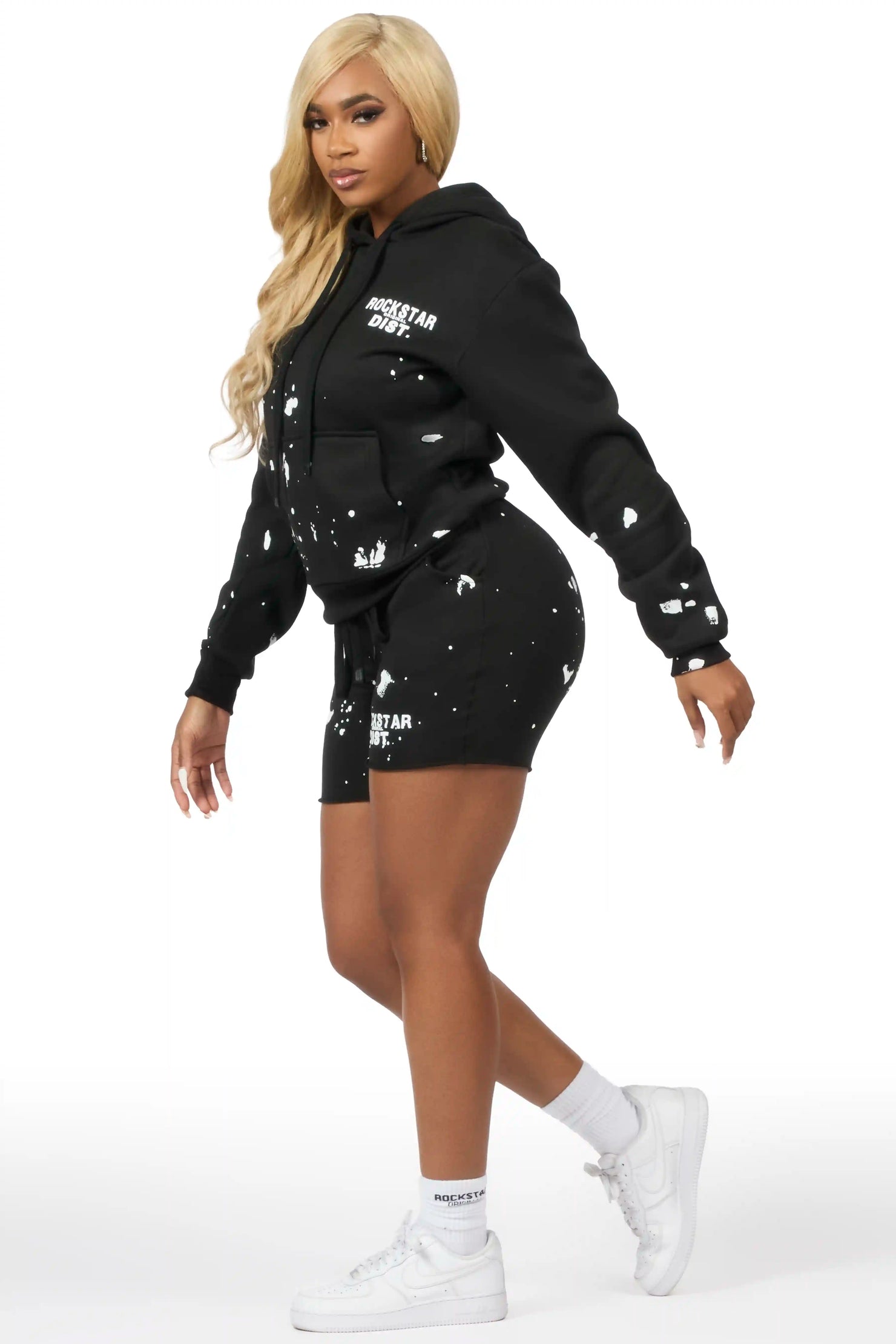 Just Between Us Black Short Set
