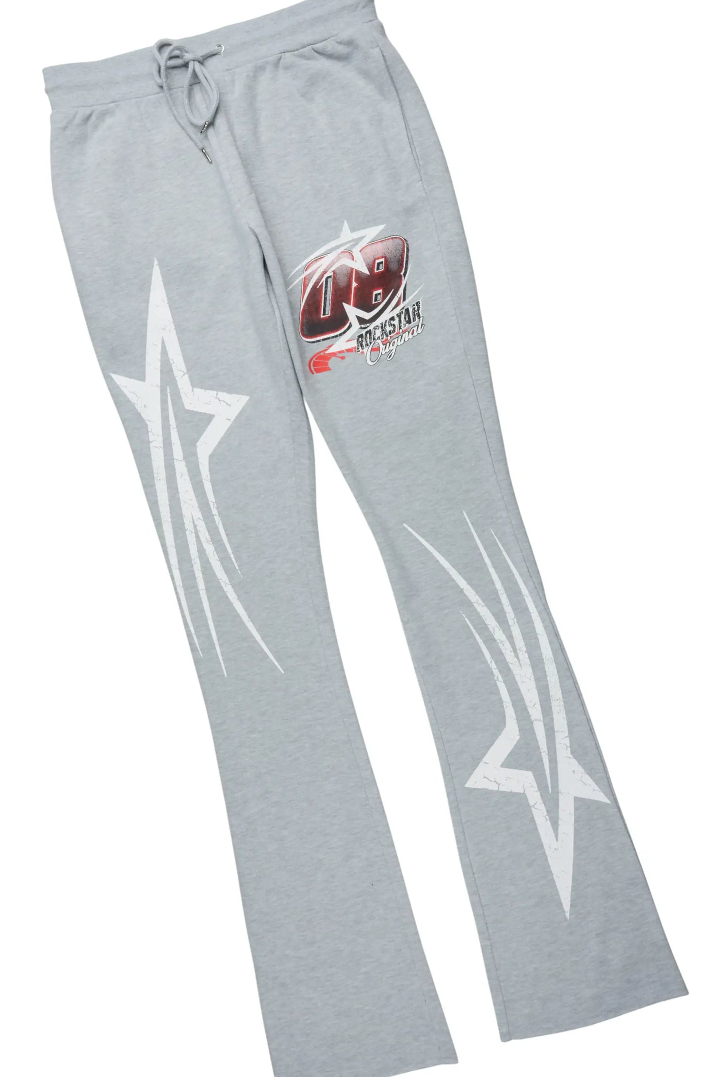 Kastell Heather Grey Hoodie/Stacked Pant Track Set