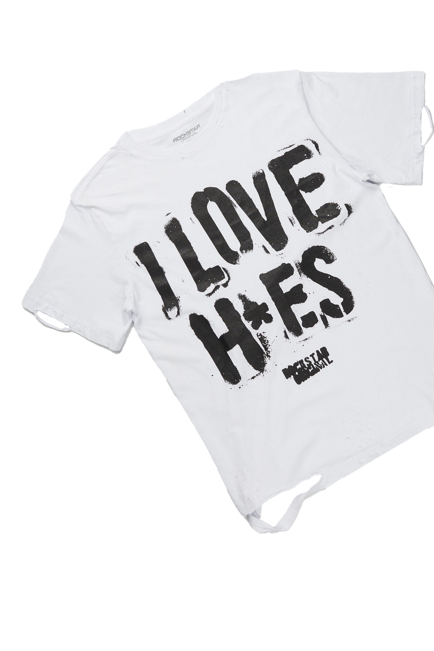 Banyan White T-Shirt/Stacked Flare Jean Set