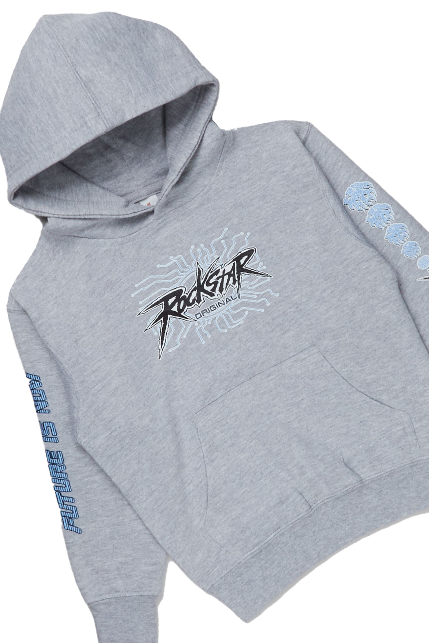 Boys Race Heather Grey Hoodie/Jean Set