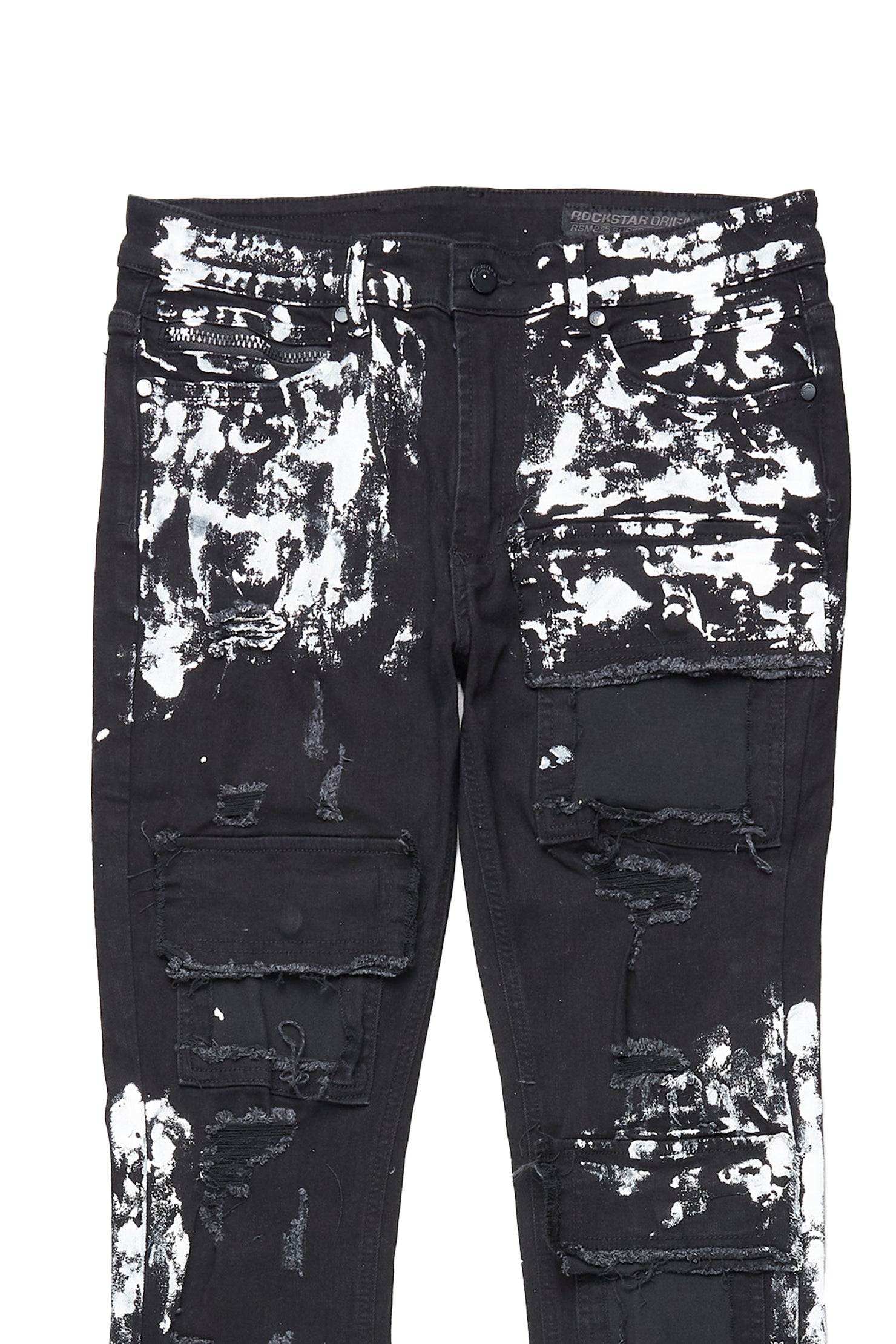 Bubble White T-Shirt/Super Stacked Flare Jean Bundle