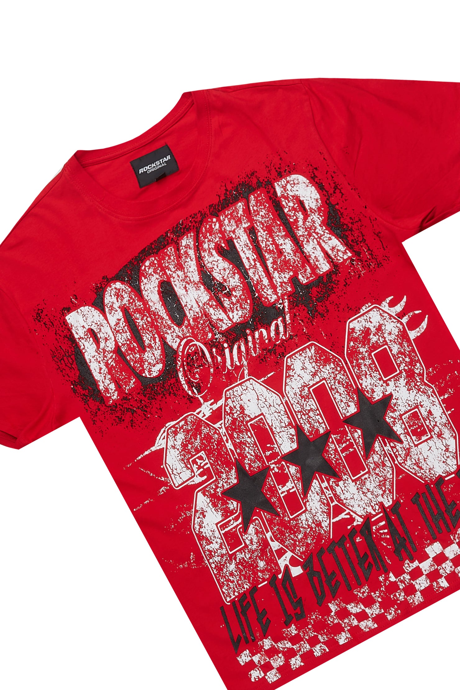 Racing Grung Red/Black T-Shirt Cargo Shorts Set