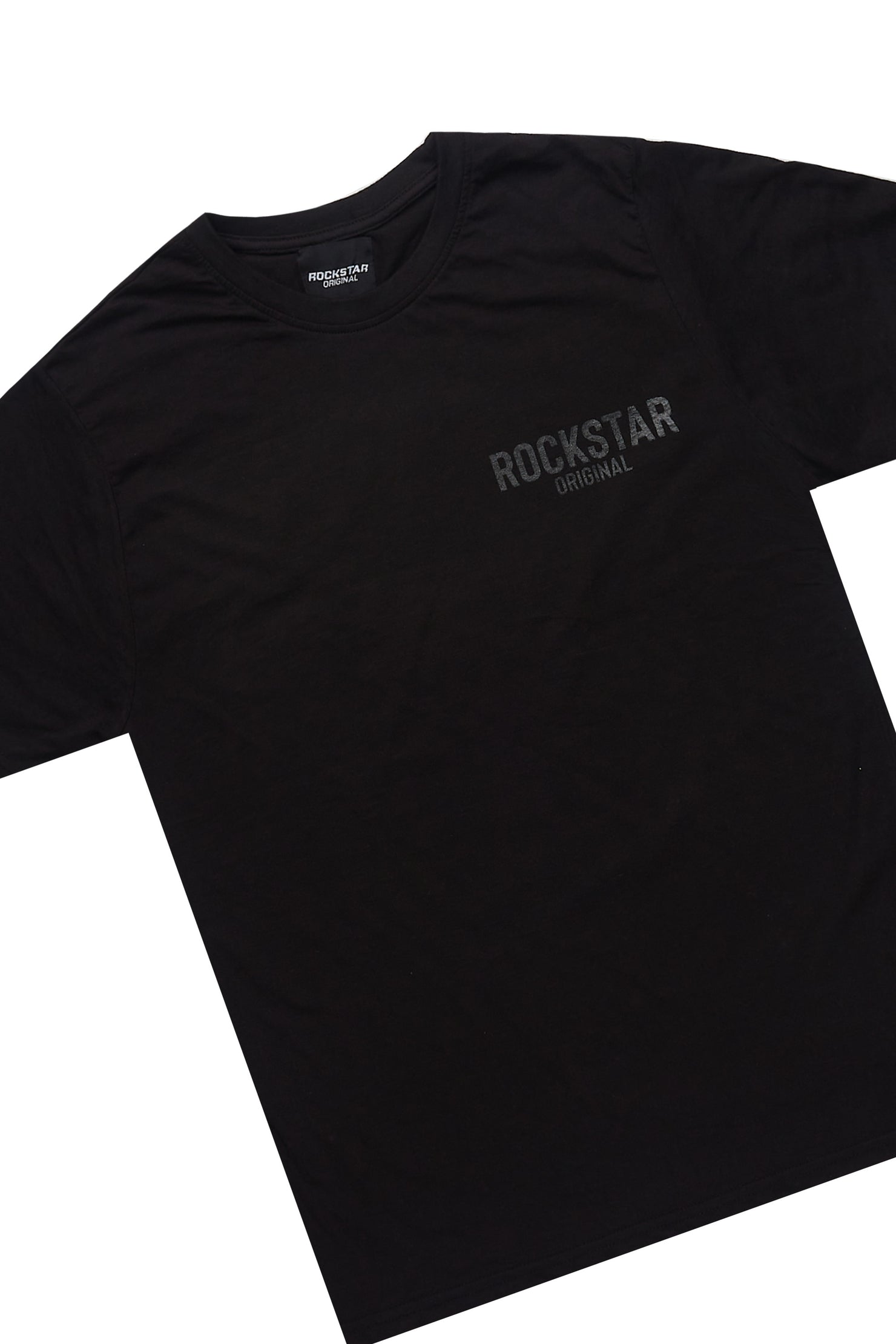 Sana Black Relaxed T-Shirt/Short Set