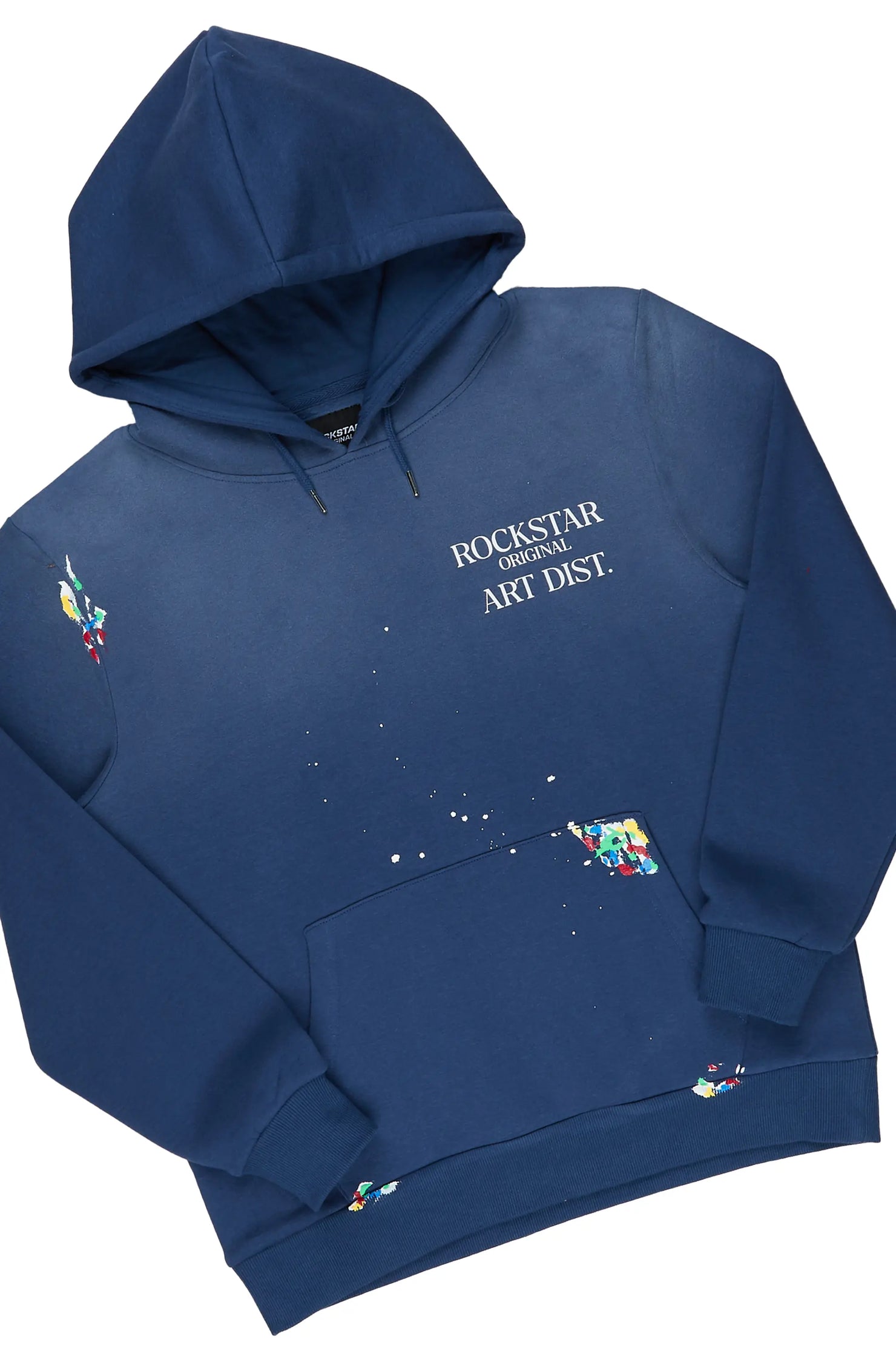 Rockstar Art Dist. Navy Hoodie/Stacked Flare Set
