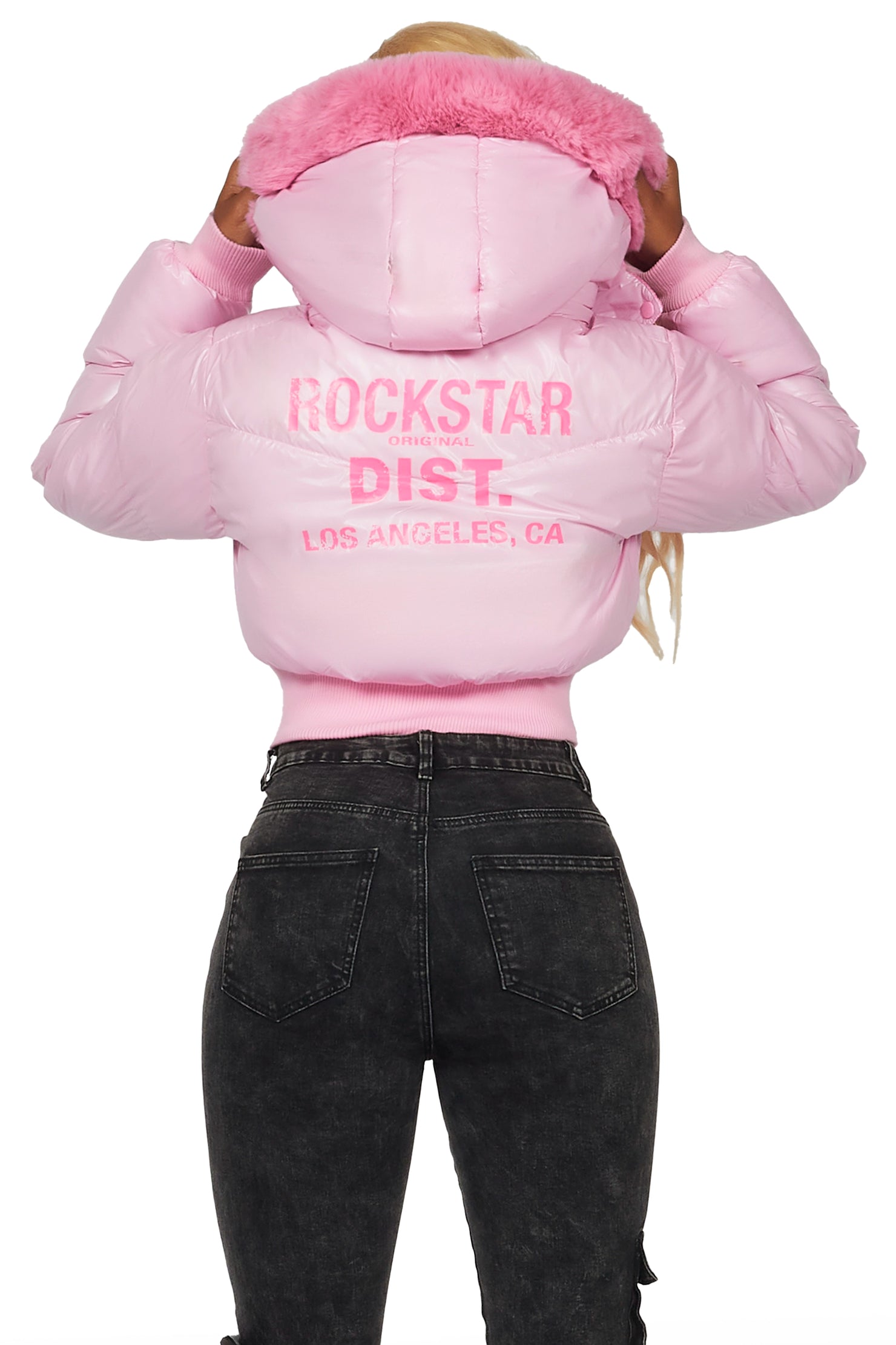 Moncia Pink Puffer Jacket