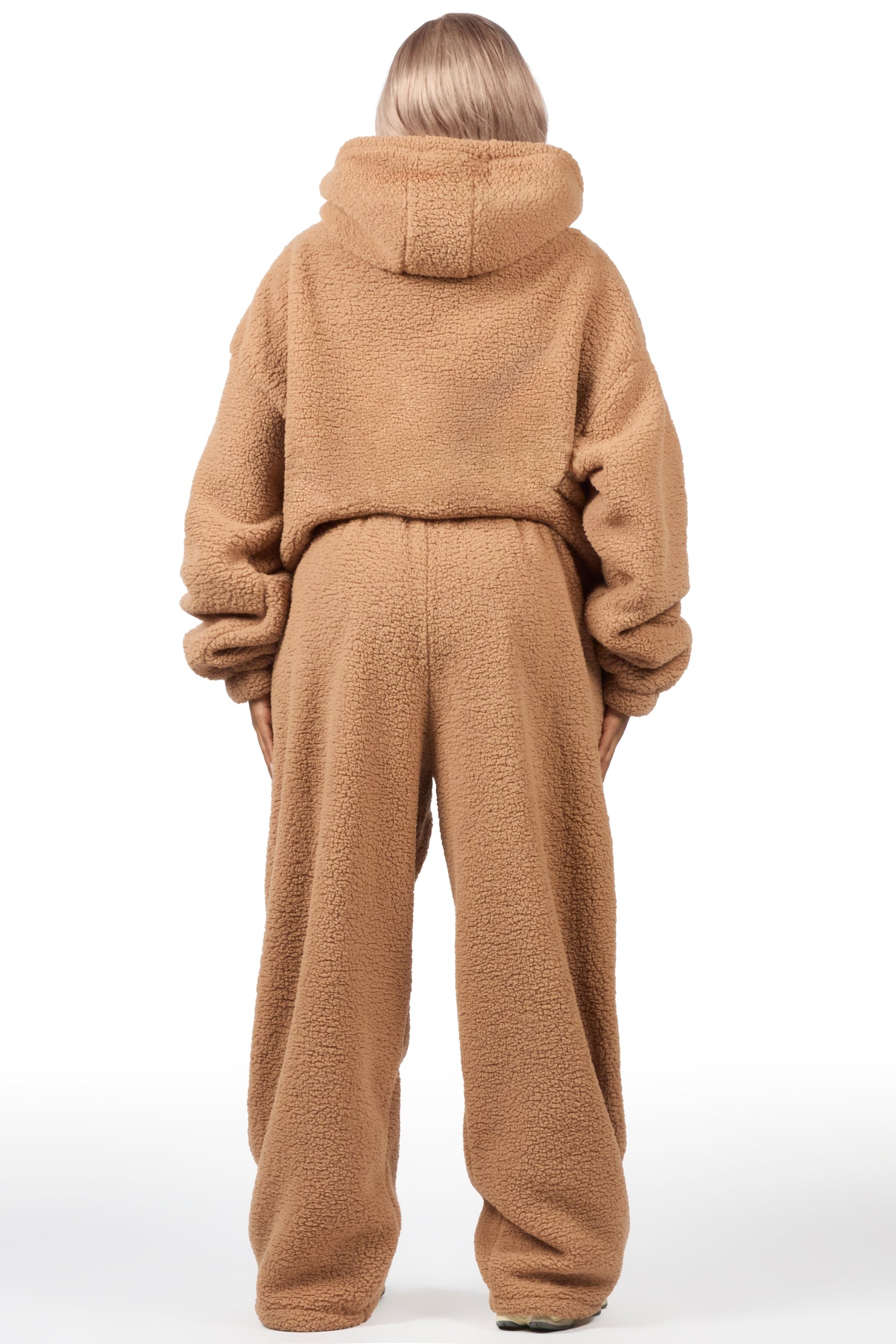 Nykeema Tan Sherpa Baggy Fit Track Set