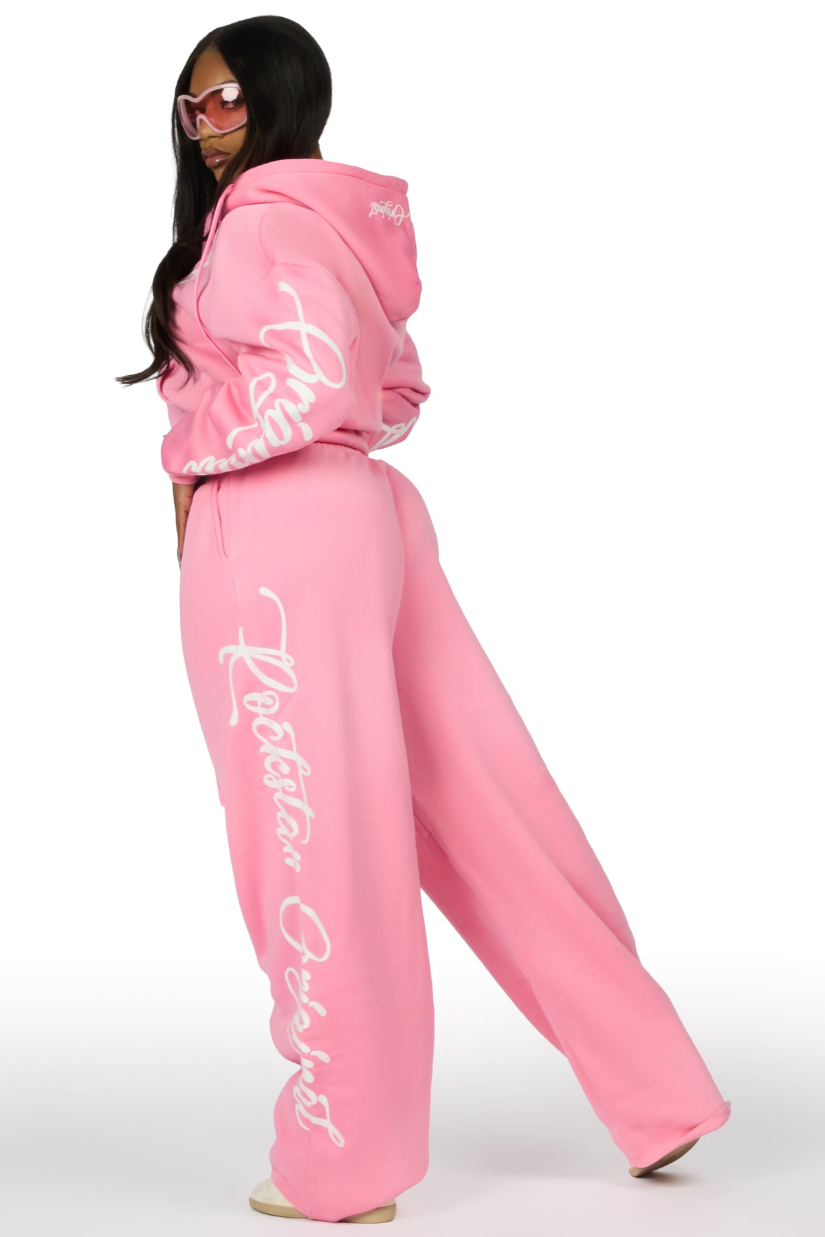 Nakesha 3.0 Pink Zip Up Baggy Track Set