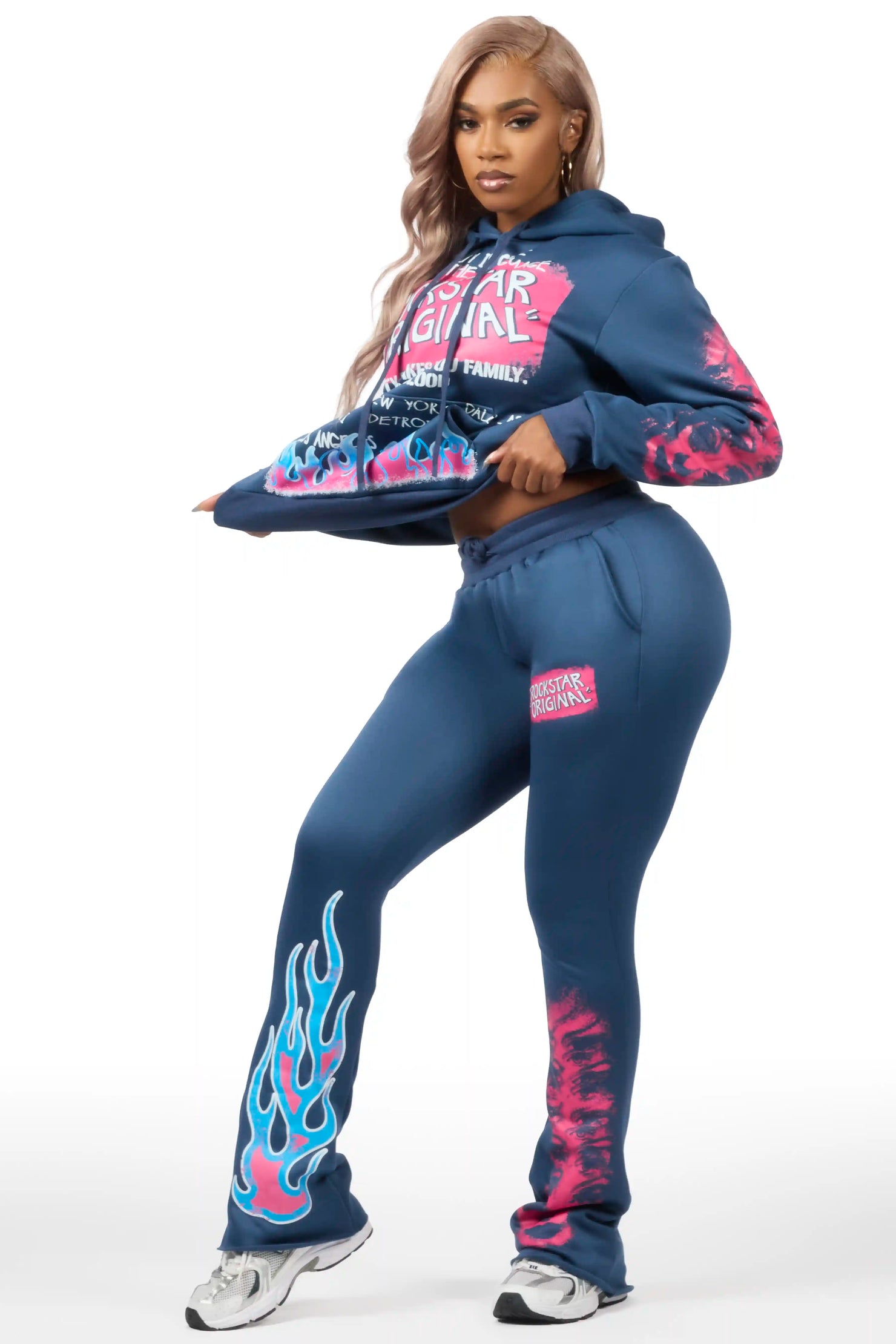 Marcey Navy Super Stacked Trackset
