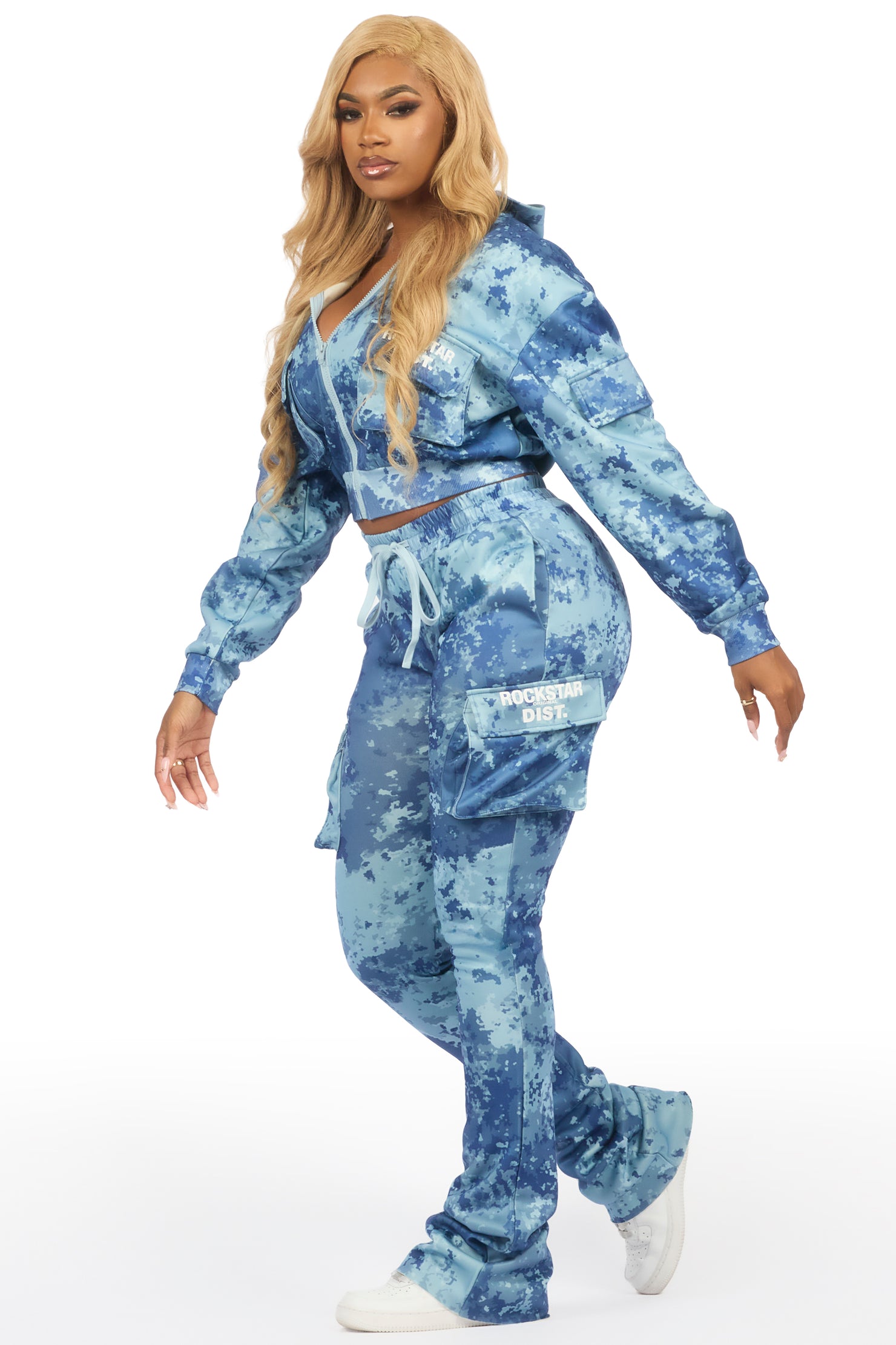 Tehjena Blue Digital Camo Stacked Trackset