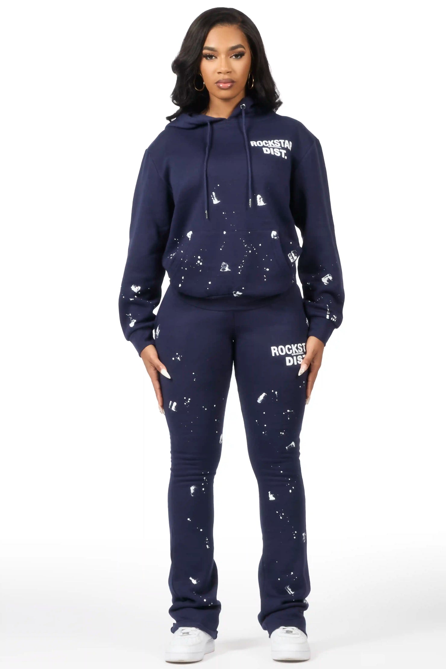 Jhalana Navy Stacked Track Set