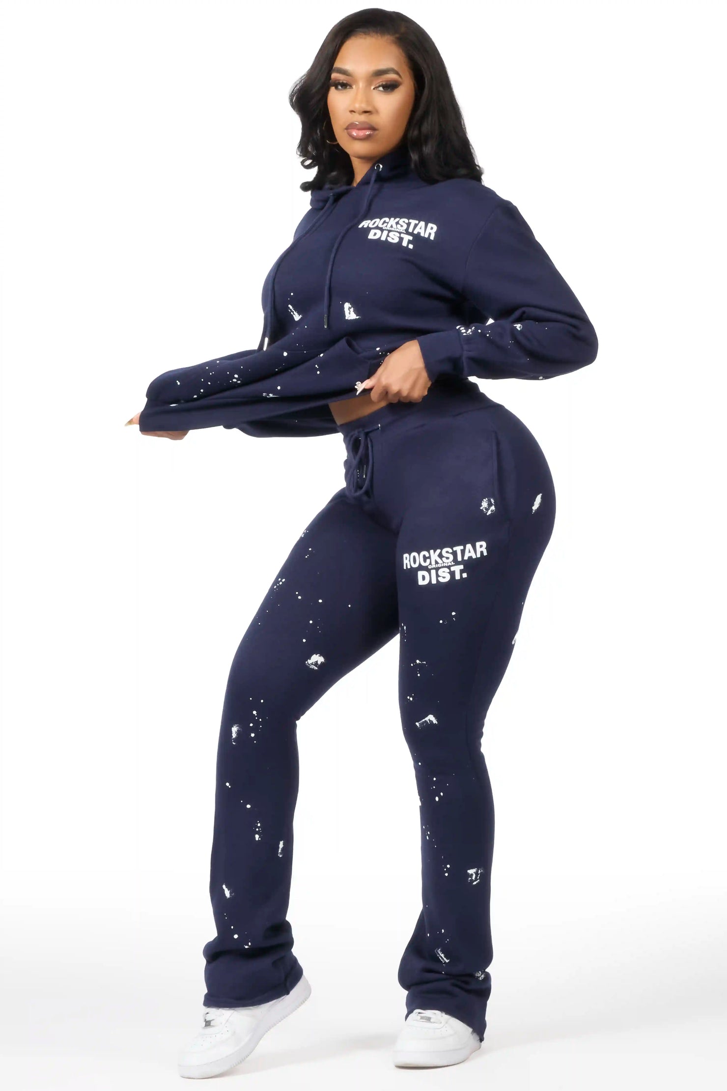 Jhalana Navy Stacked Track Set