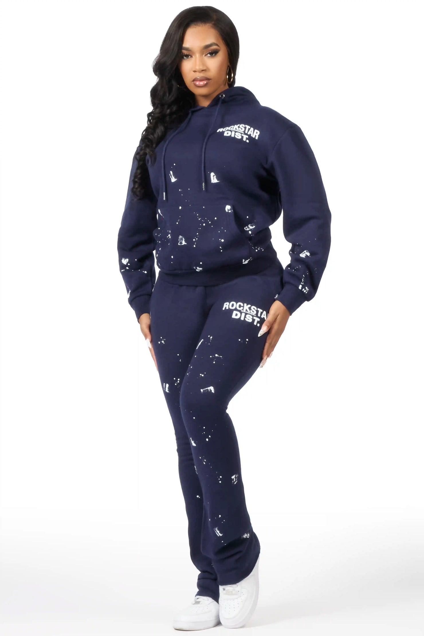 Jhalana Navy Stacked Track Set