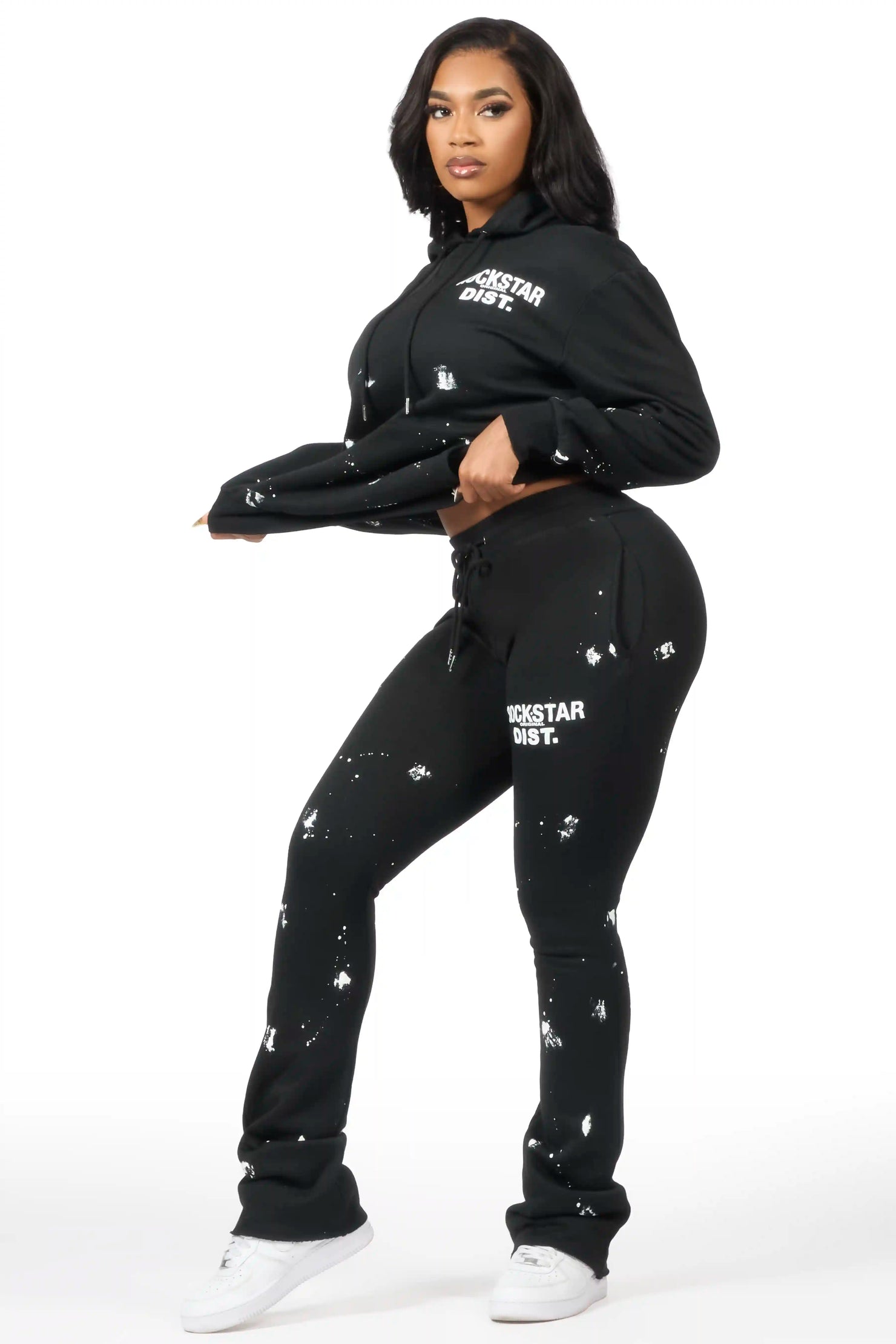 Jhalana Black Stacked Track Set