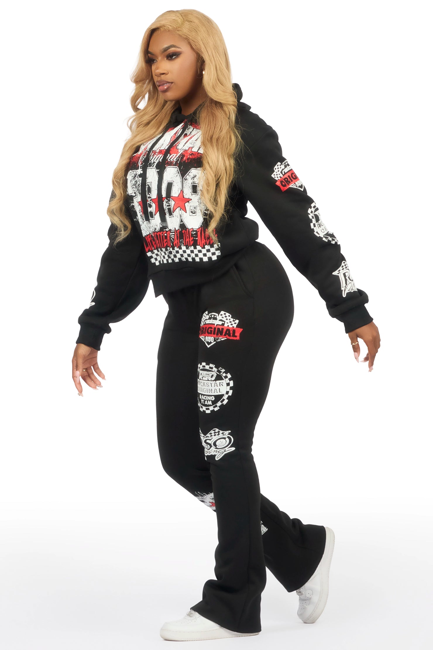 Kaydenca Black Stacked Track Set
