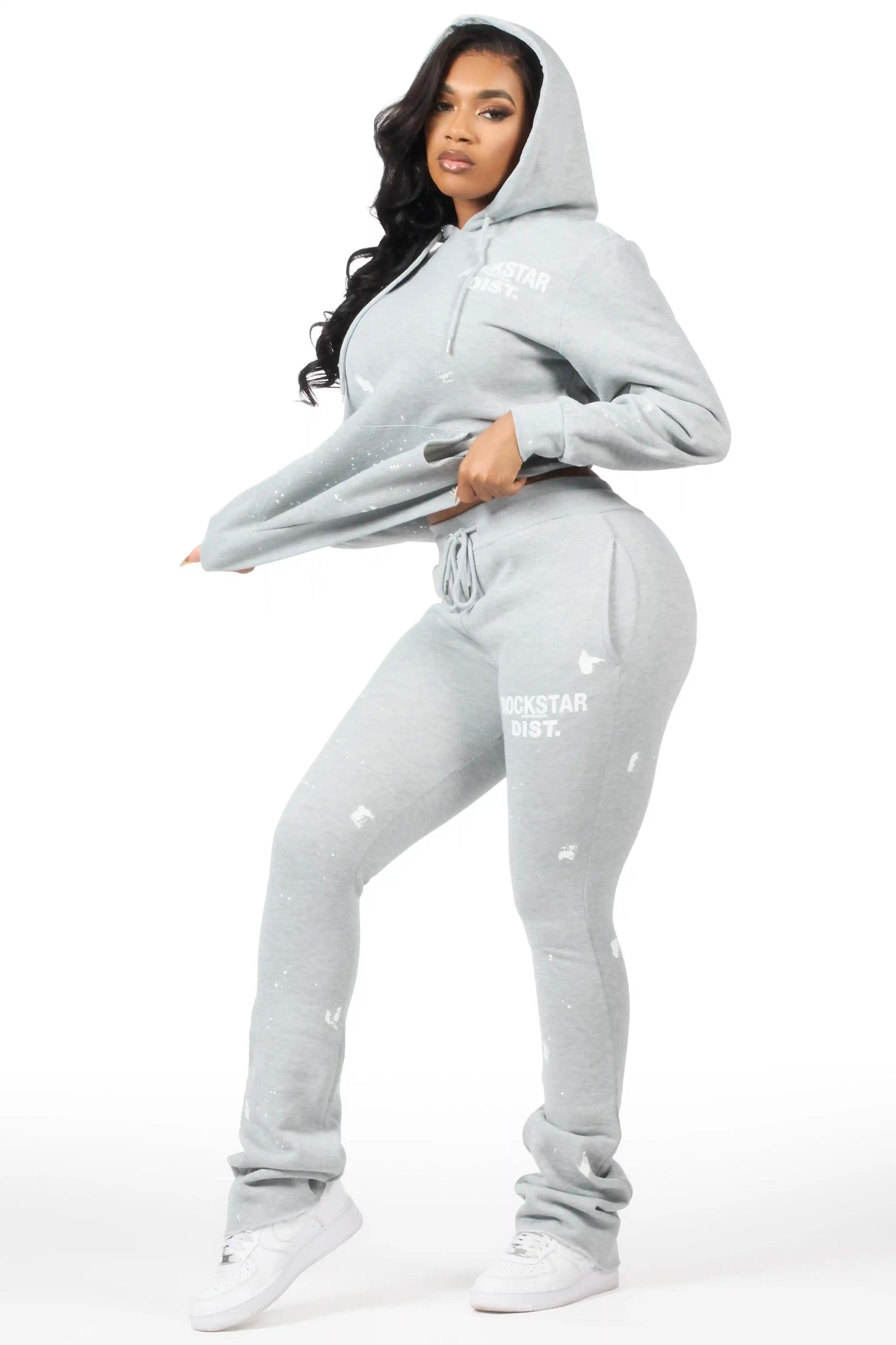 Jhalana H.Grey Stacked Track Set