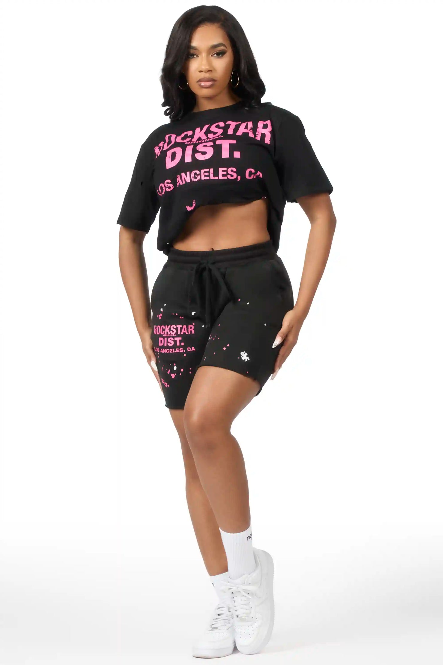 Gianna Black Short Set