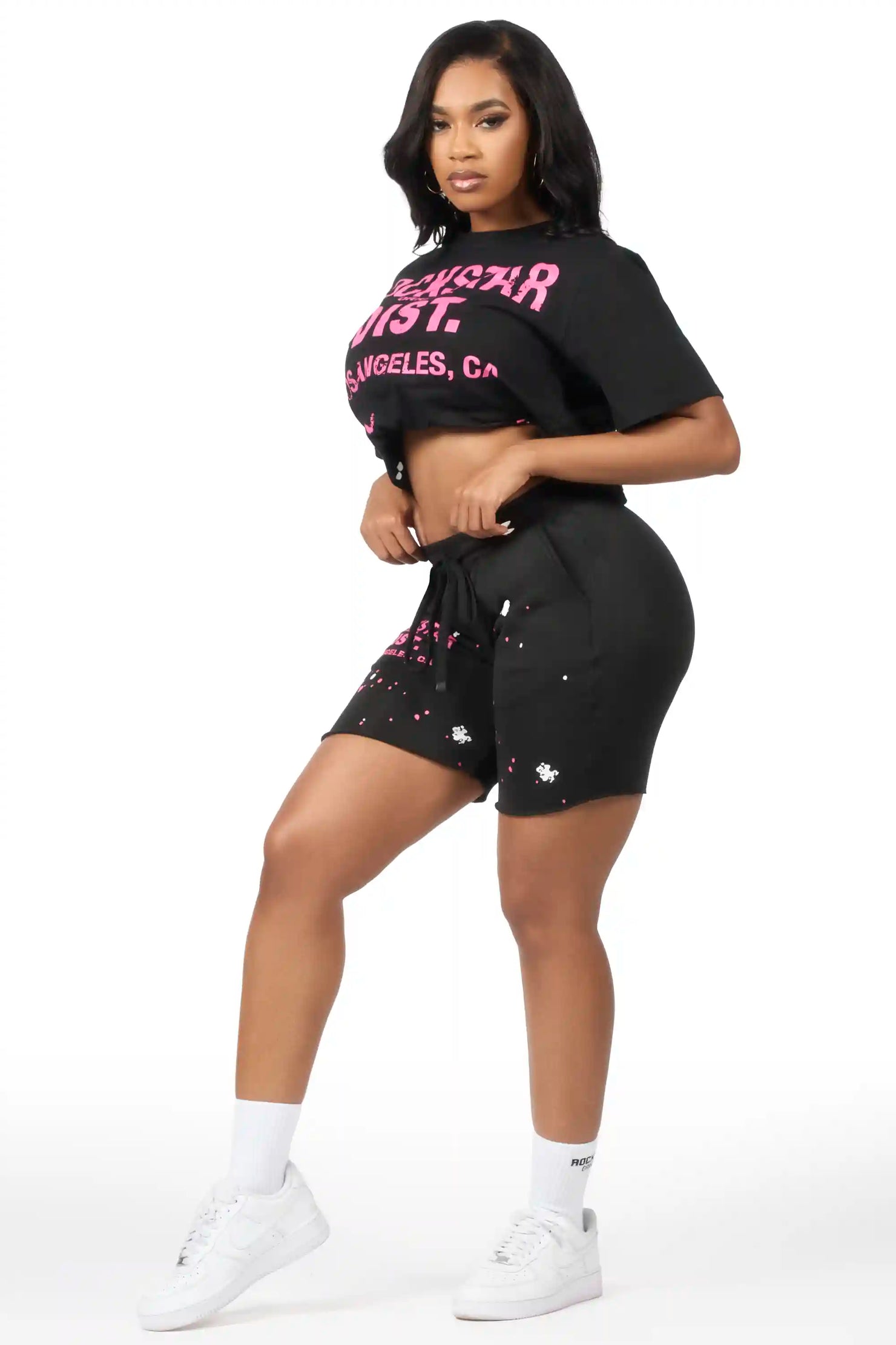 Gianna Black Short Set