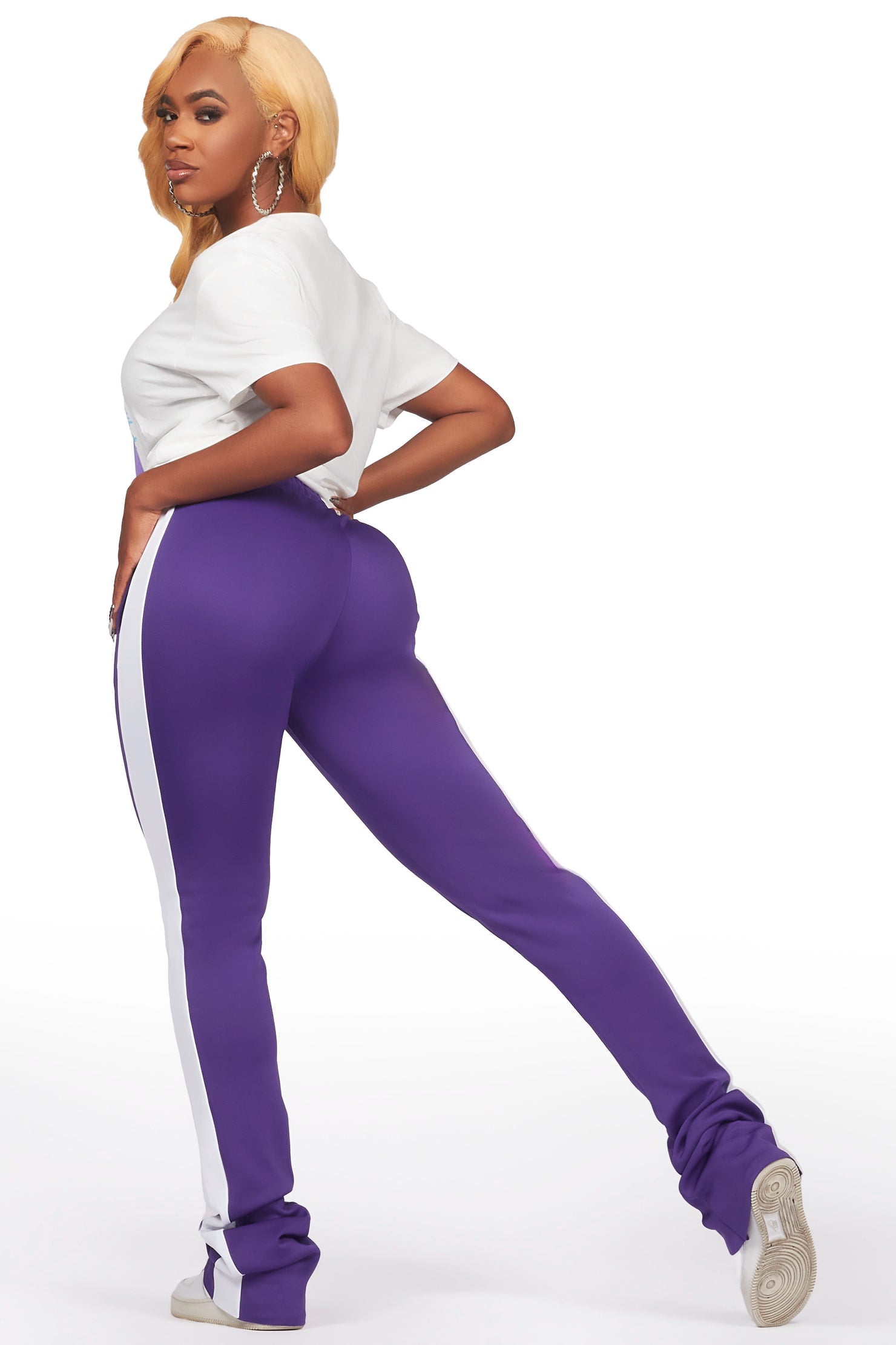 Destany White/Purple T-Shirt Trackset