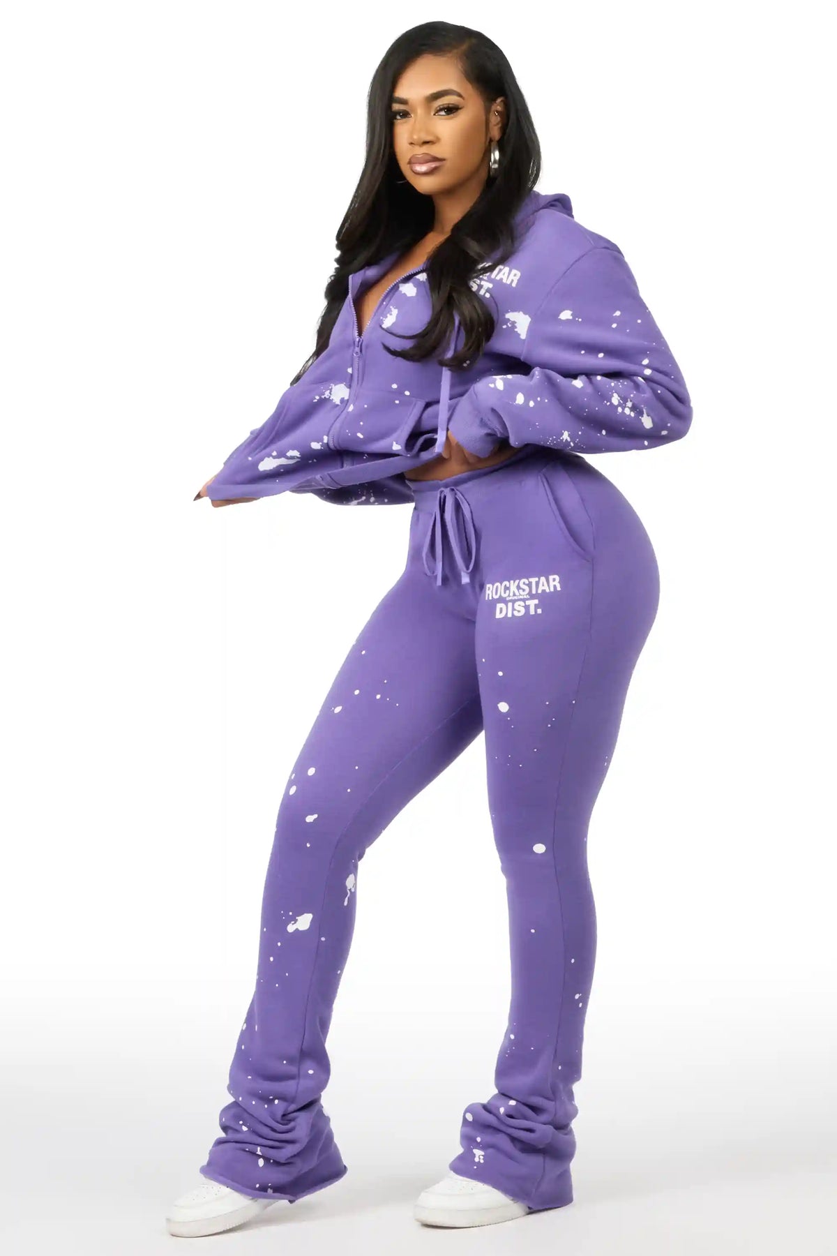 Halloway Purple Zip Up Super Stacked Trackset