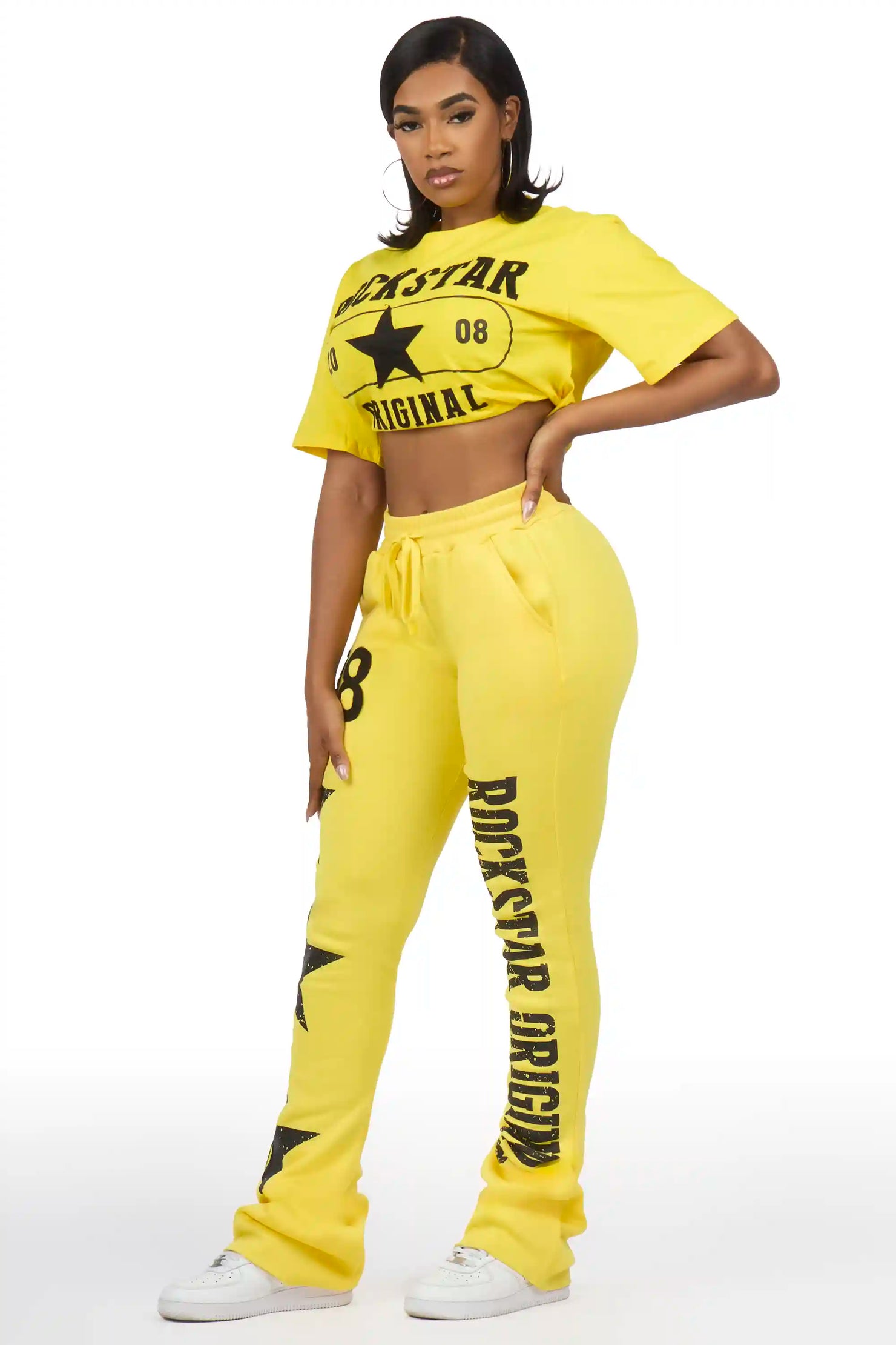Chavonne Yellow T-Shirt Trackset