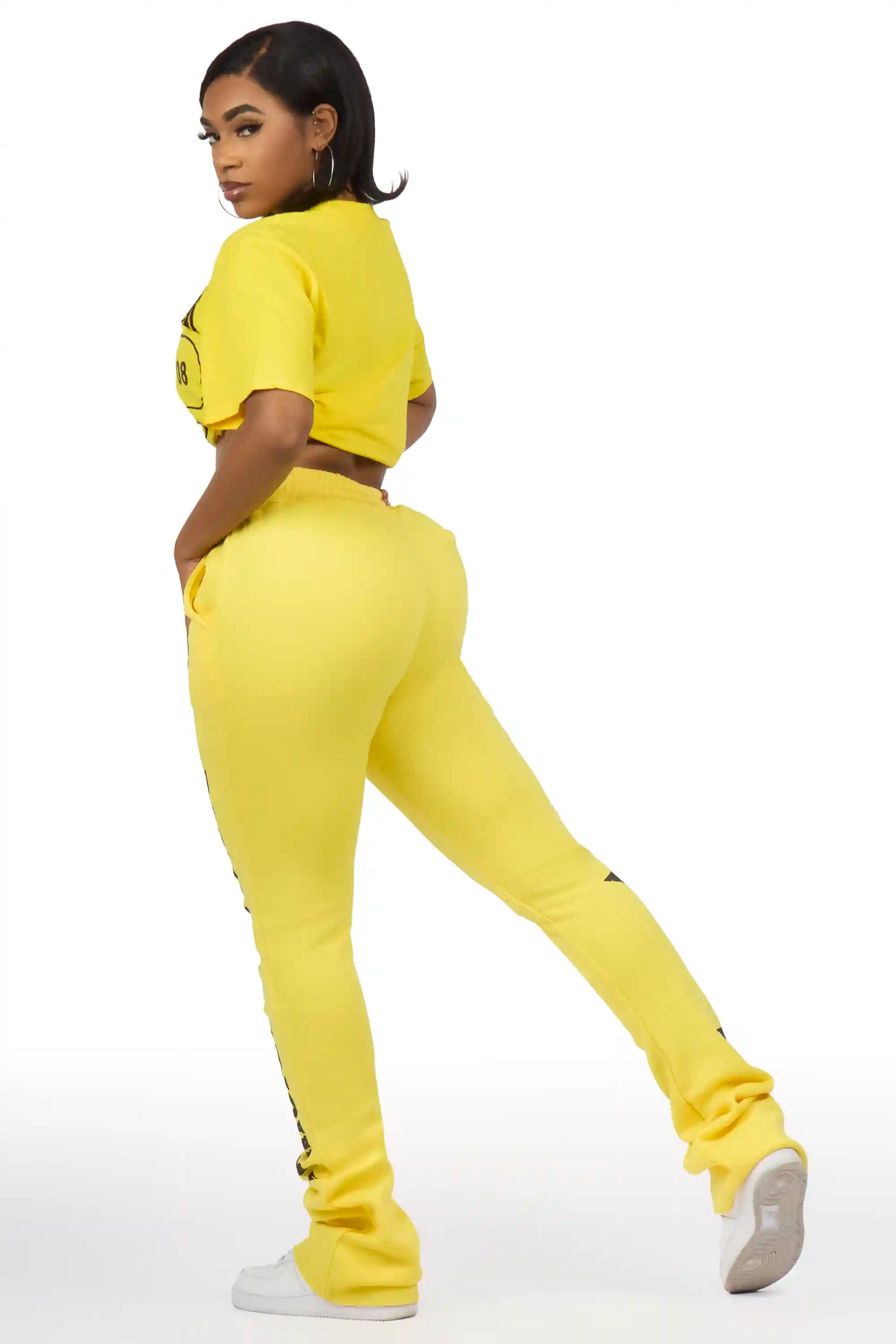 Chavonne Yellow T-Shirt Trackset