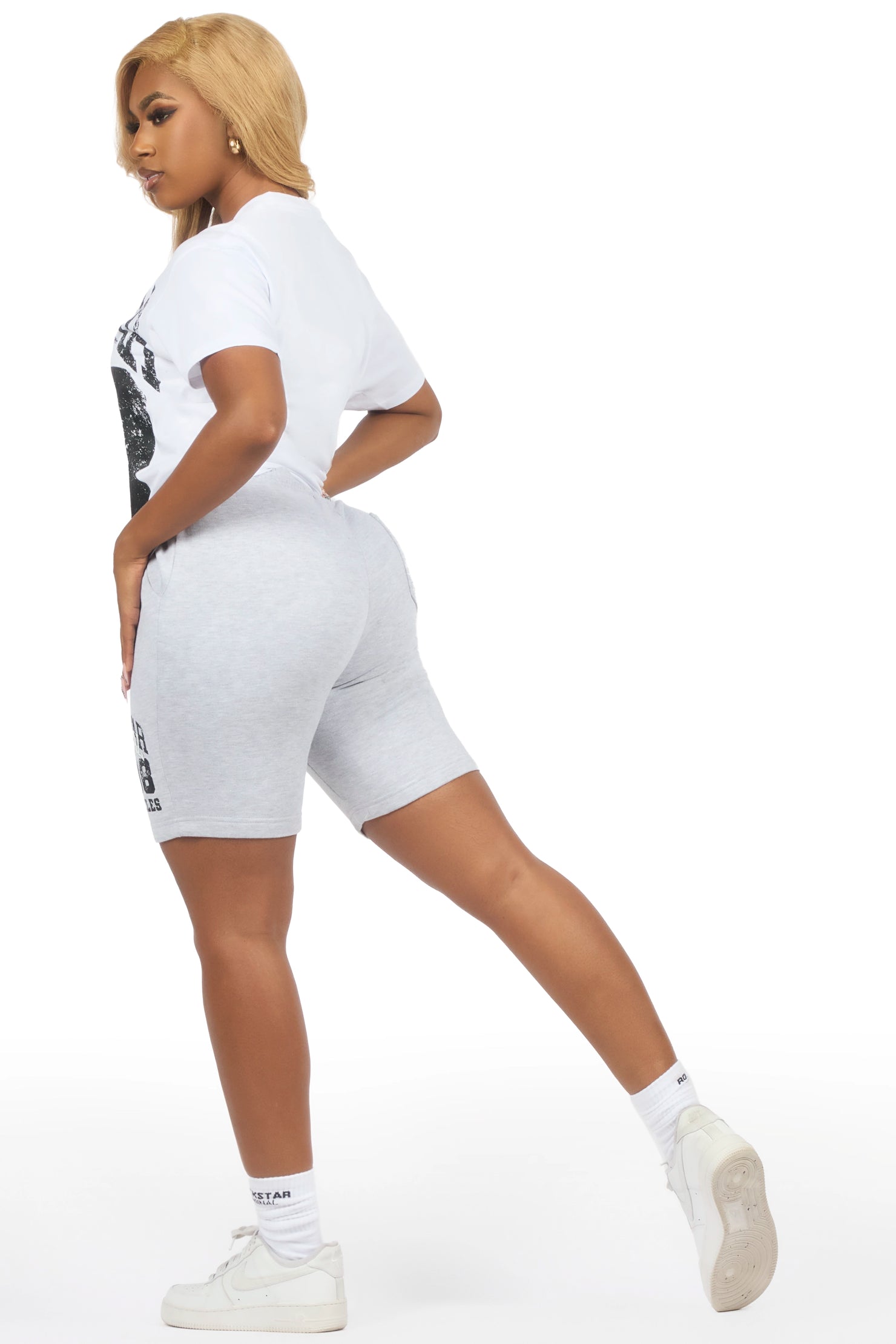 Tyanna White T-Shirt Short Set