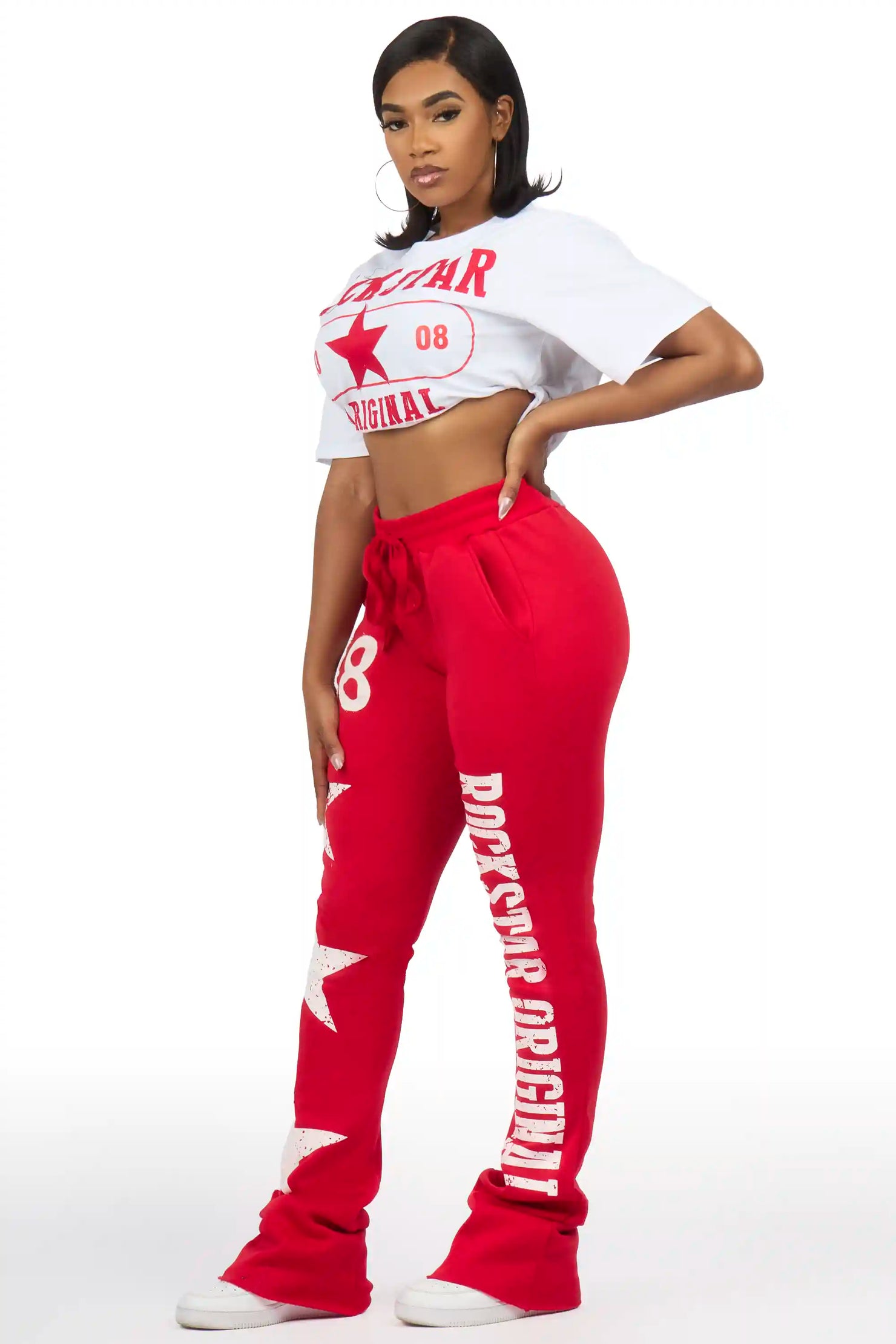 Chavonne White/Red T-Shirt Trackset