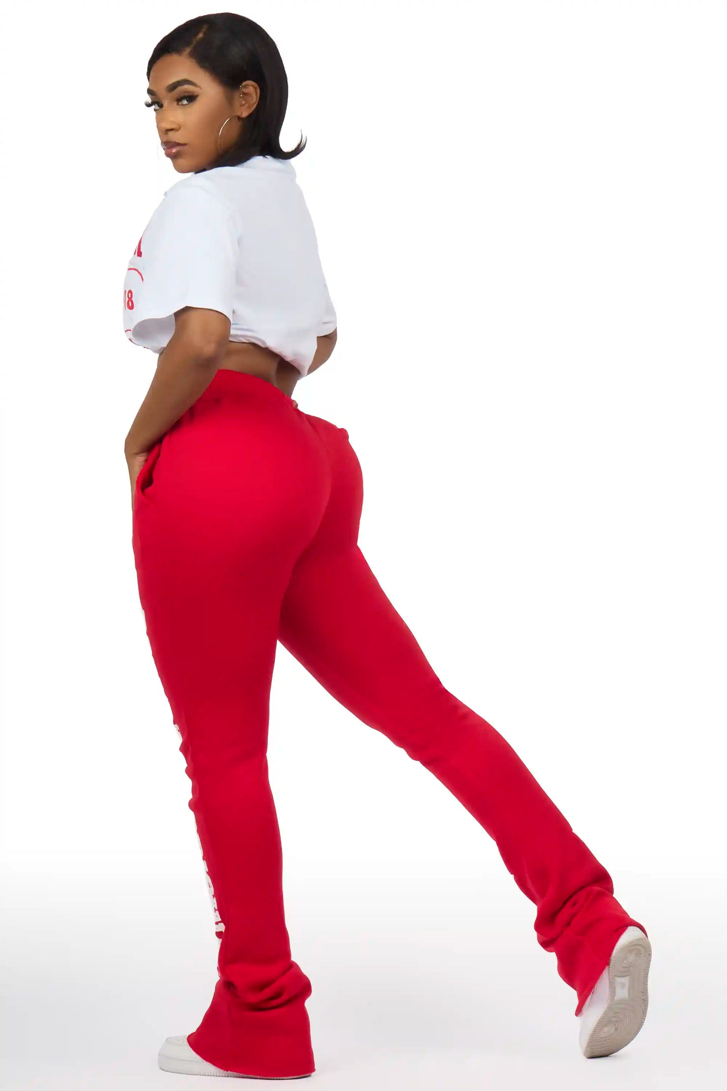 Chavonne White/Red T-Shirt Trackset