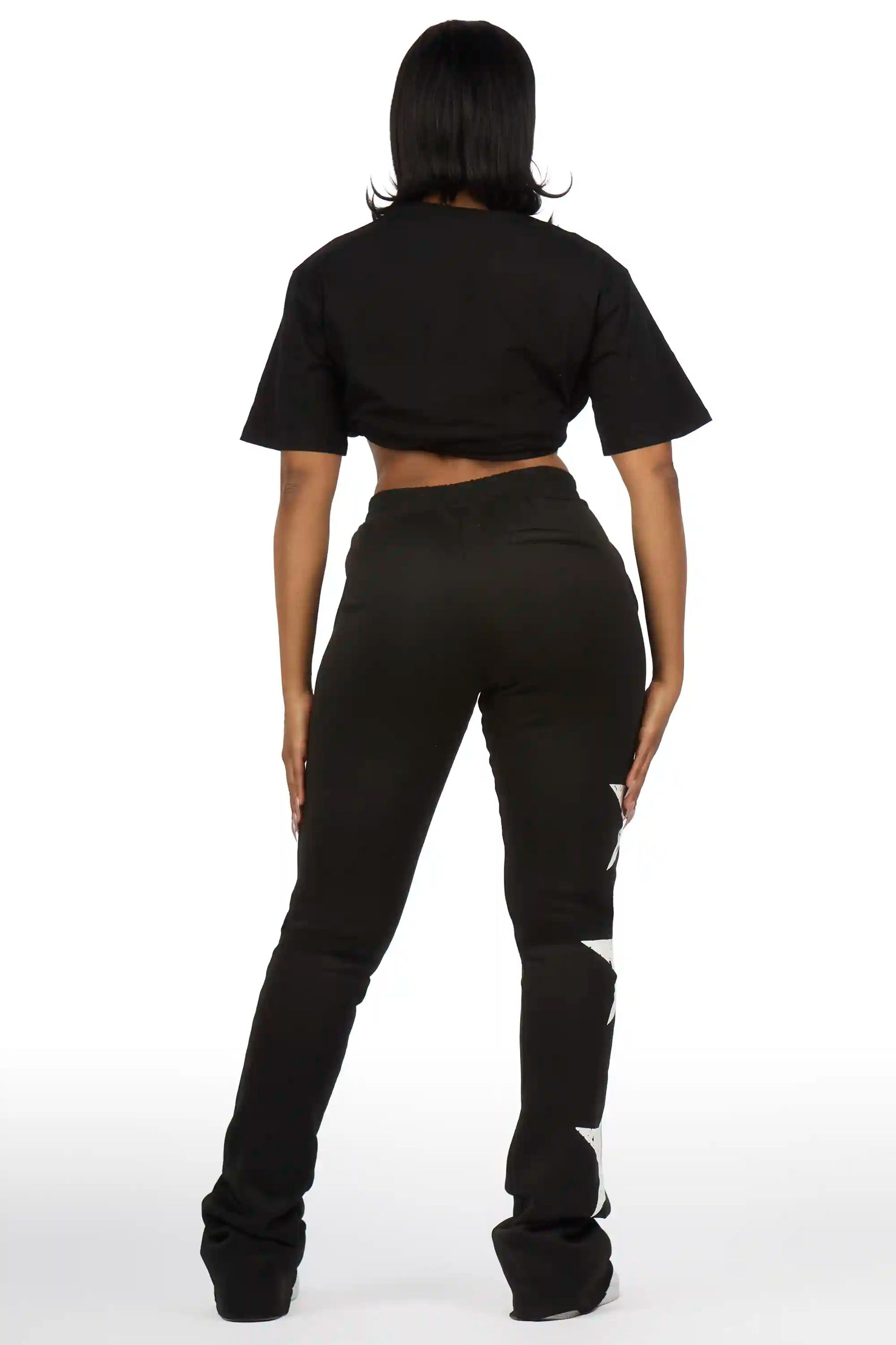 Chavonne Black T-Shirt Trackset
