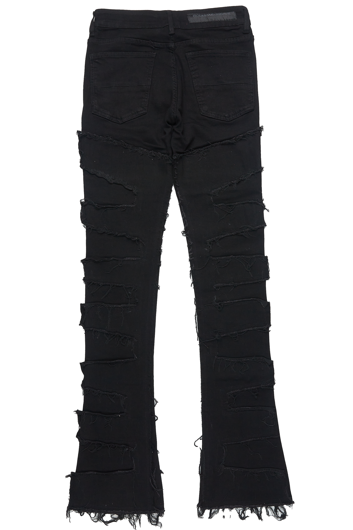 Dallin Black Painter Stacked Flare Jean