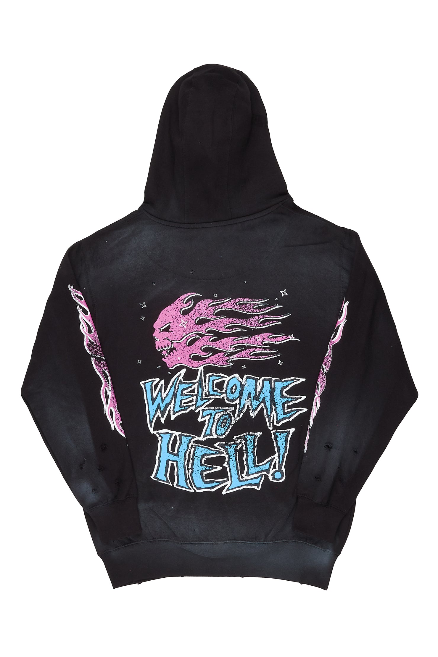 Gaston Black Graphic Hoodie