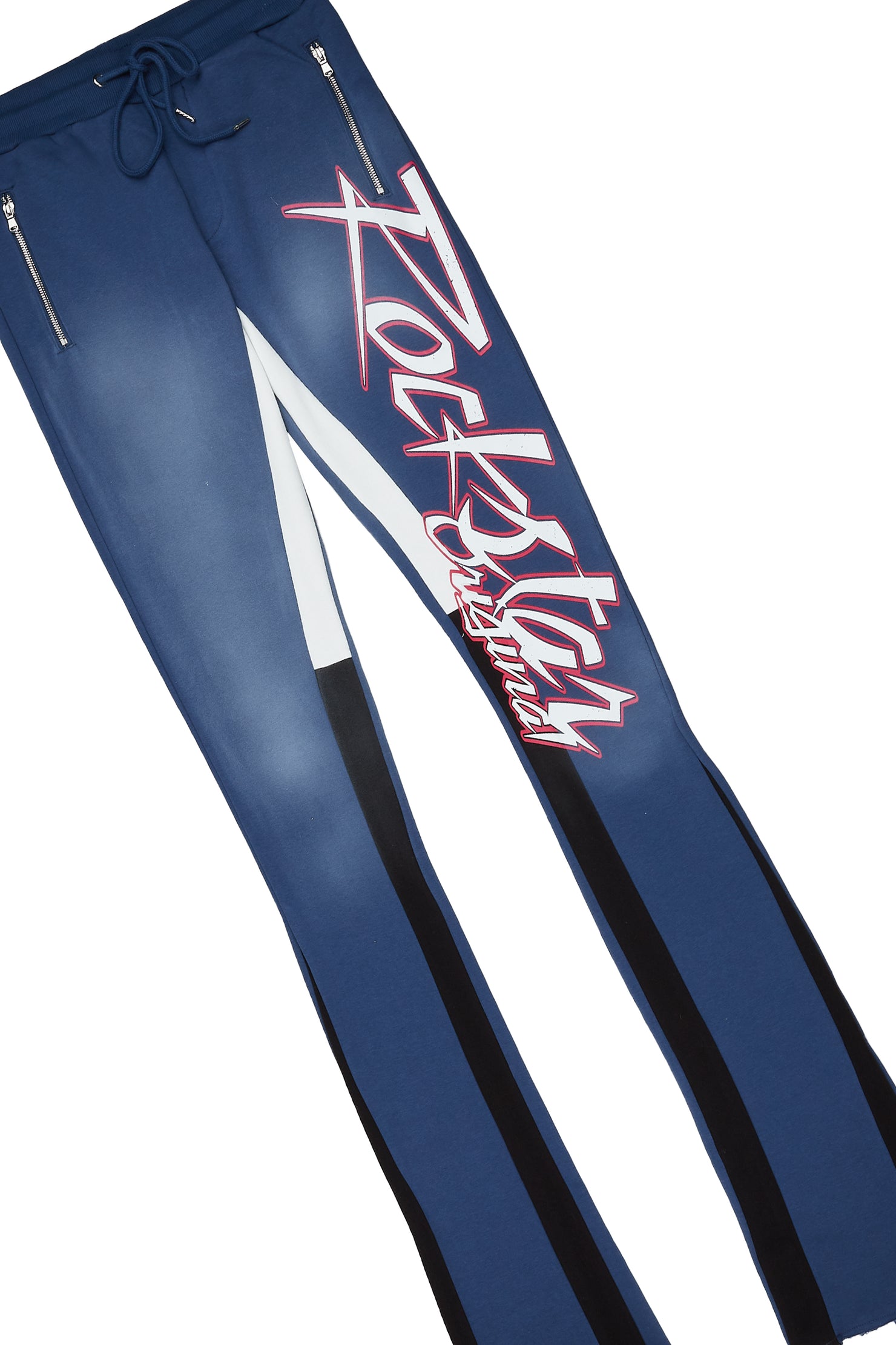 Kalibre Navy Graphic Hoodie/Super Stacked Flare Pant Set