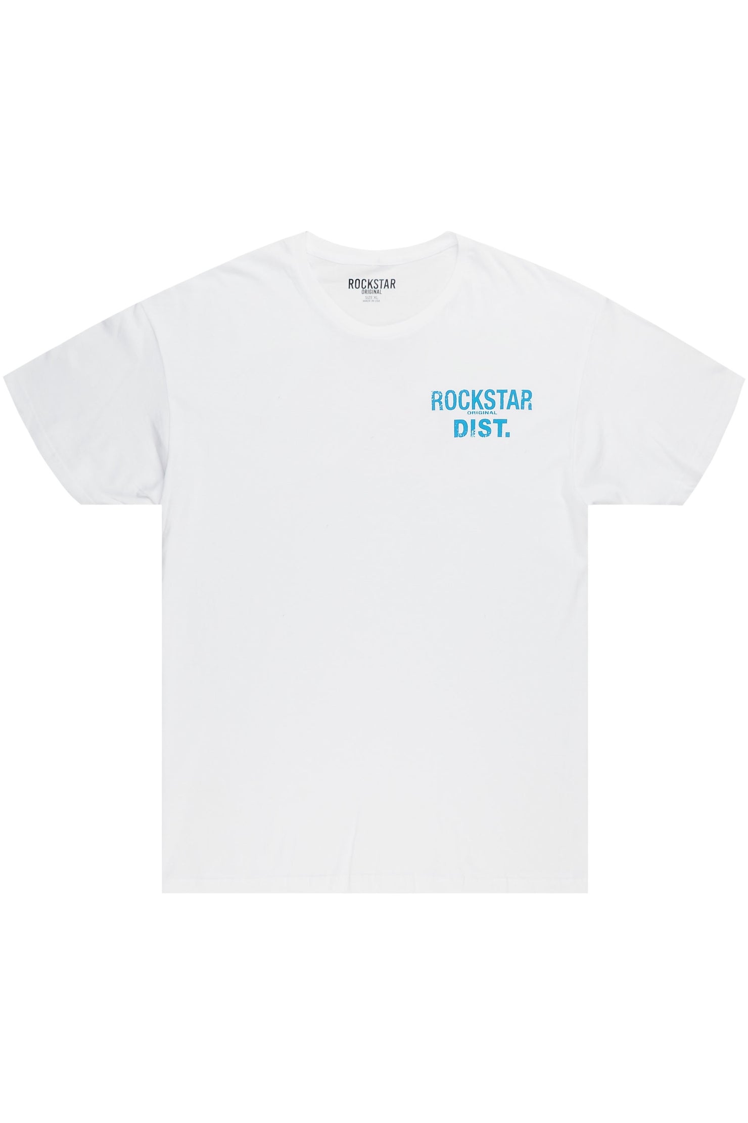 Lake 3.0 White/Blue Oversized Graphic T-Shirt