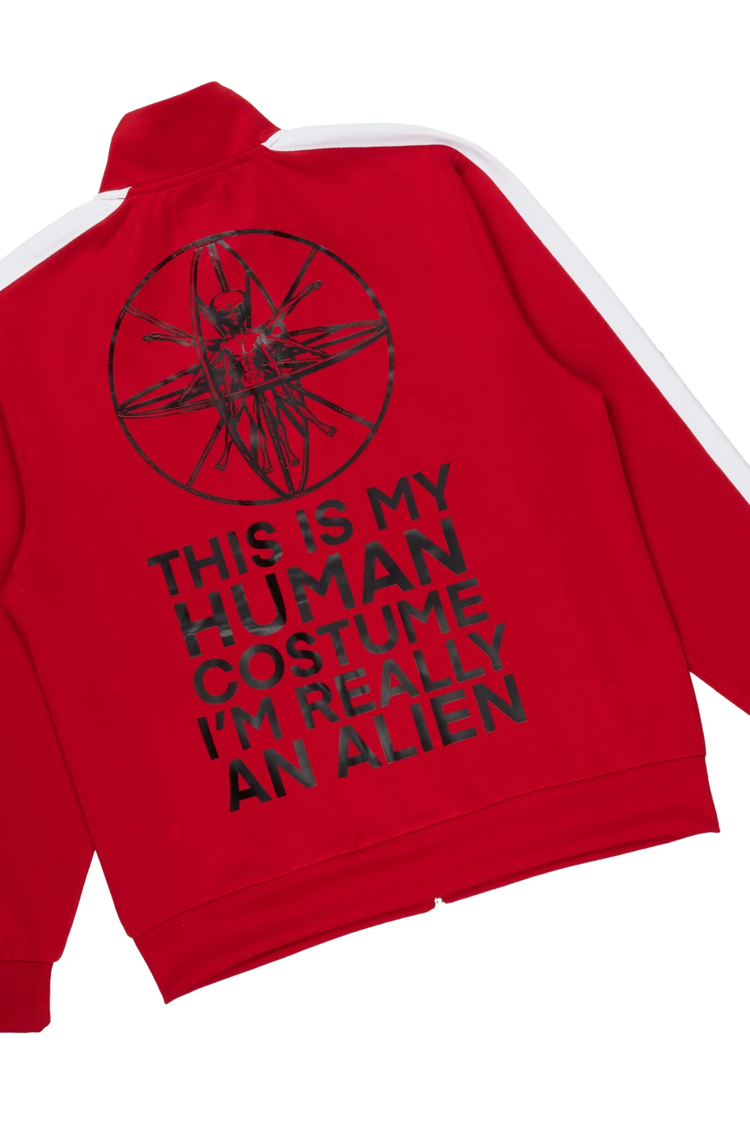 Yarden Red Tricot Slim Fit Track Set