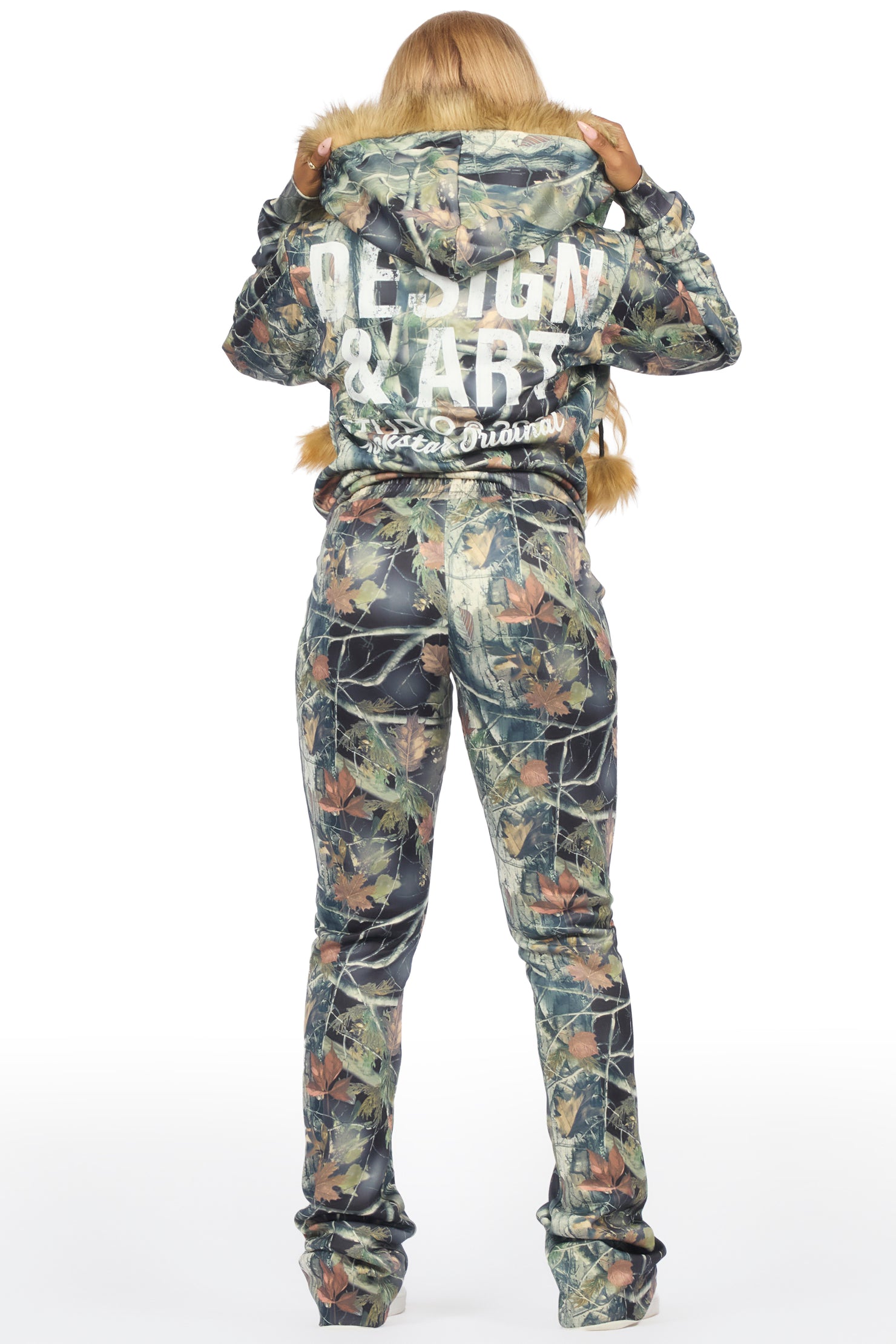 Benita Black Tree Camo Super Stacked Trackset