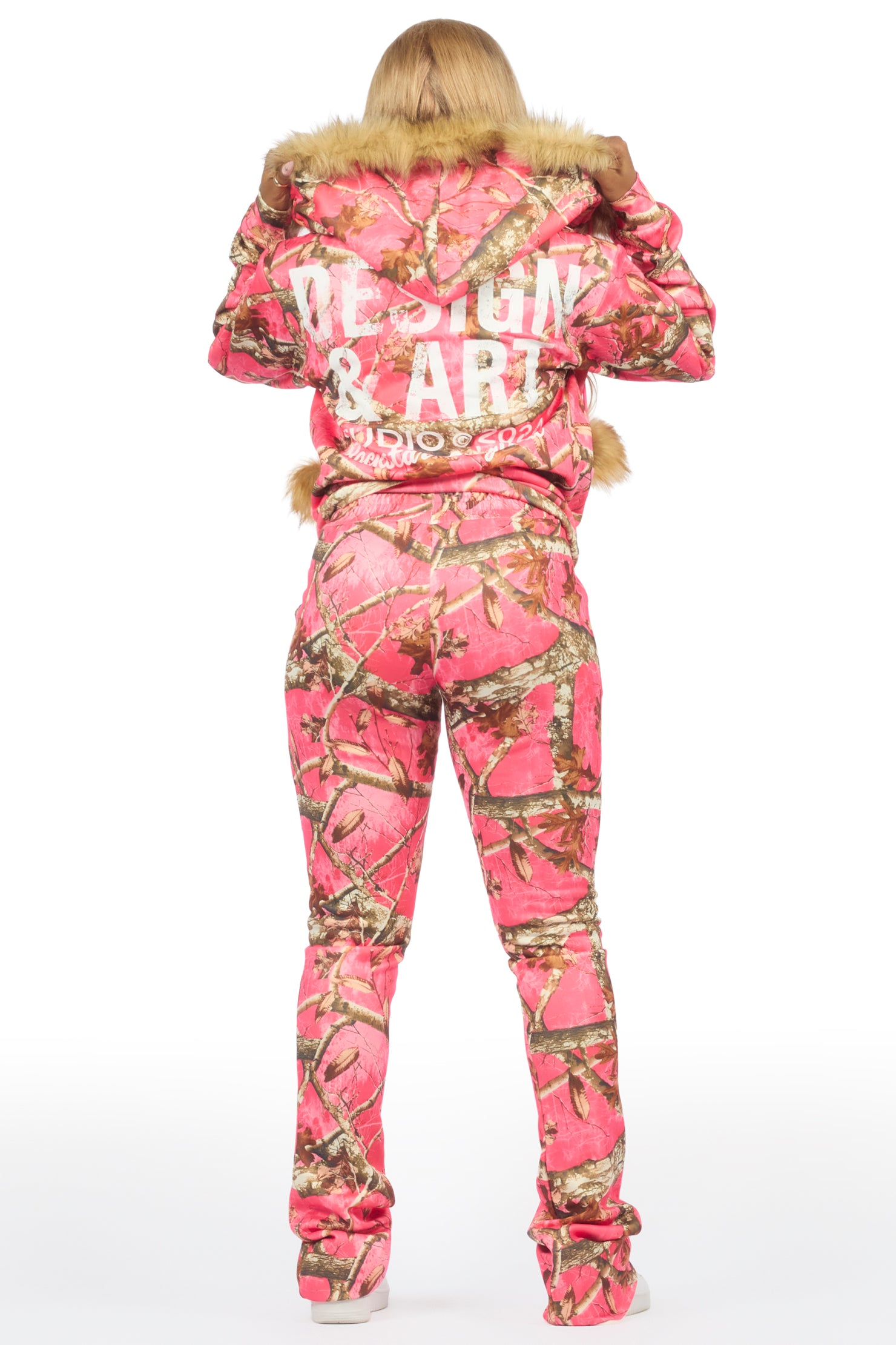 Benita Pink Tree Camo Super Stacked Trackset