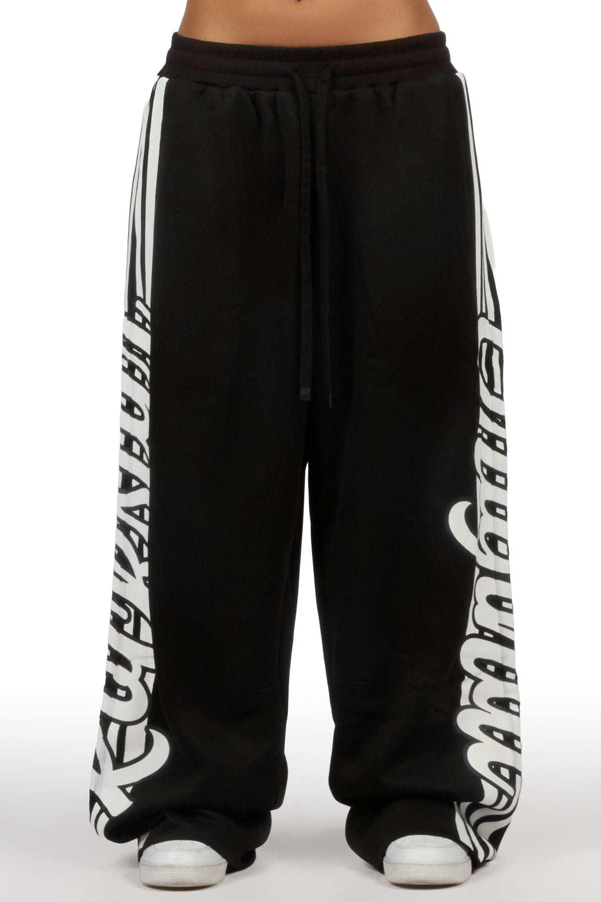 Trinnity Black Baggy Track Pant