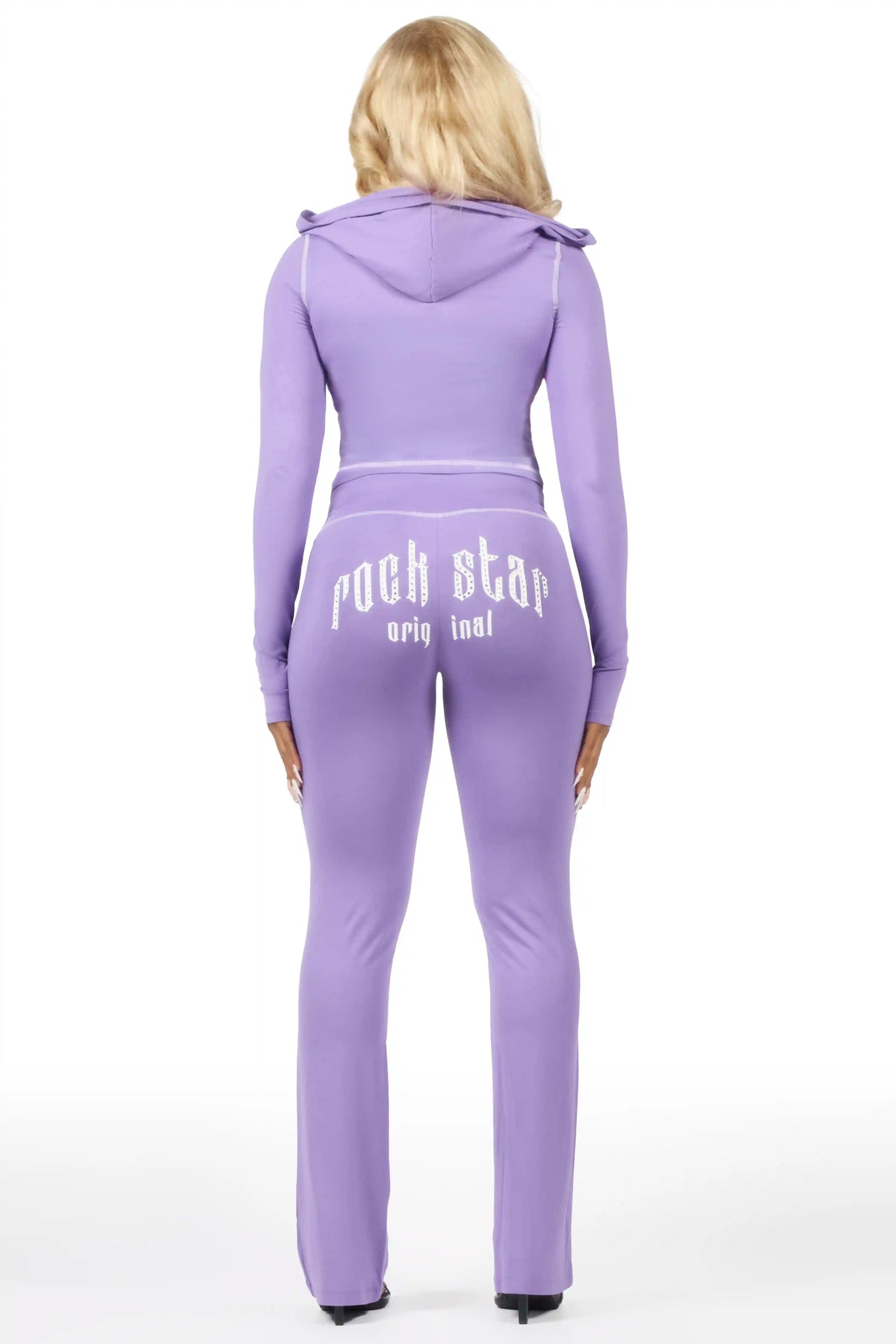 Zyriah Purple Rhinestone Lounge Trackset