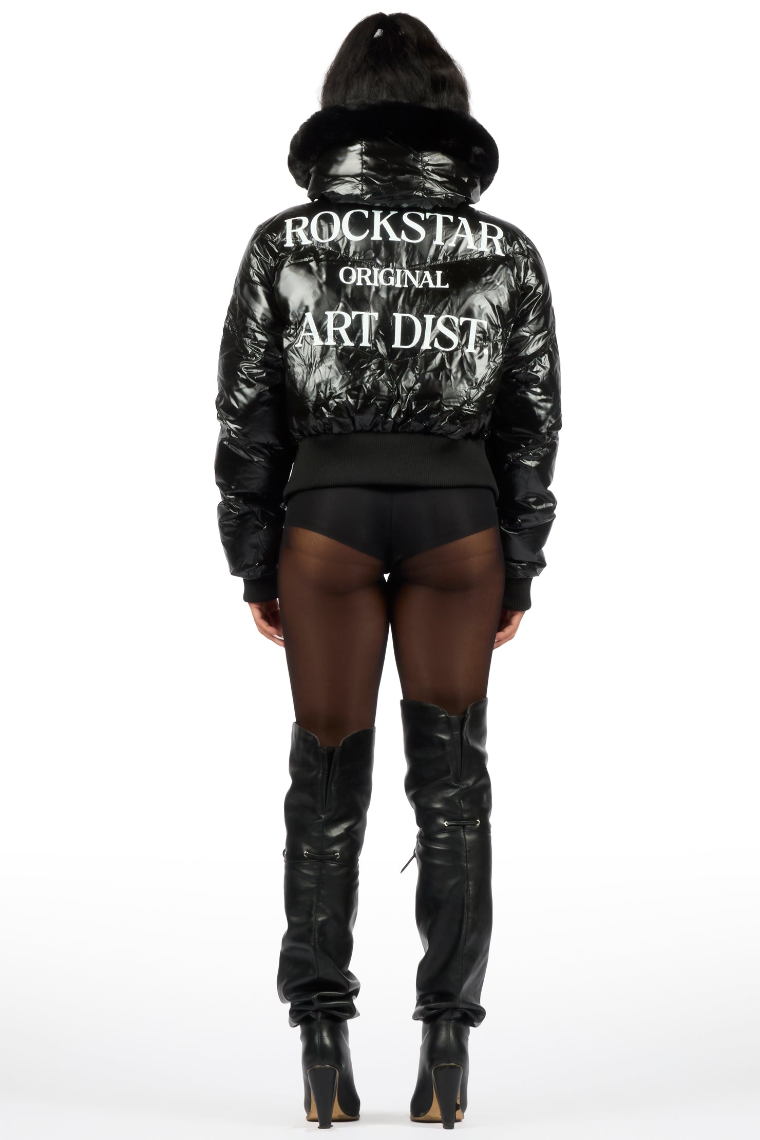 Destina Black Puffer Jacket