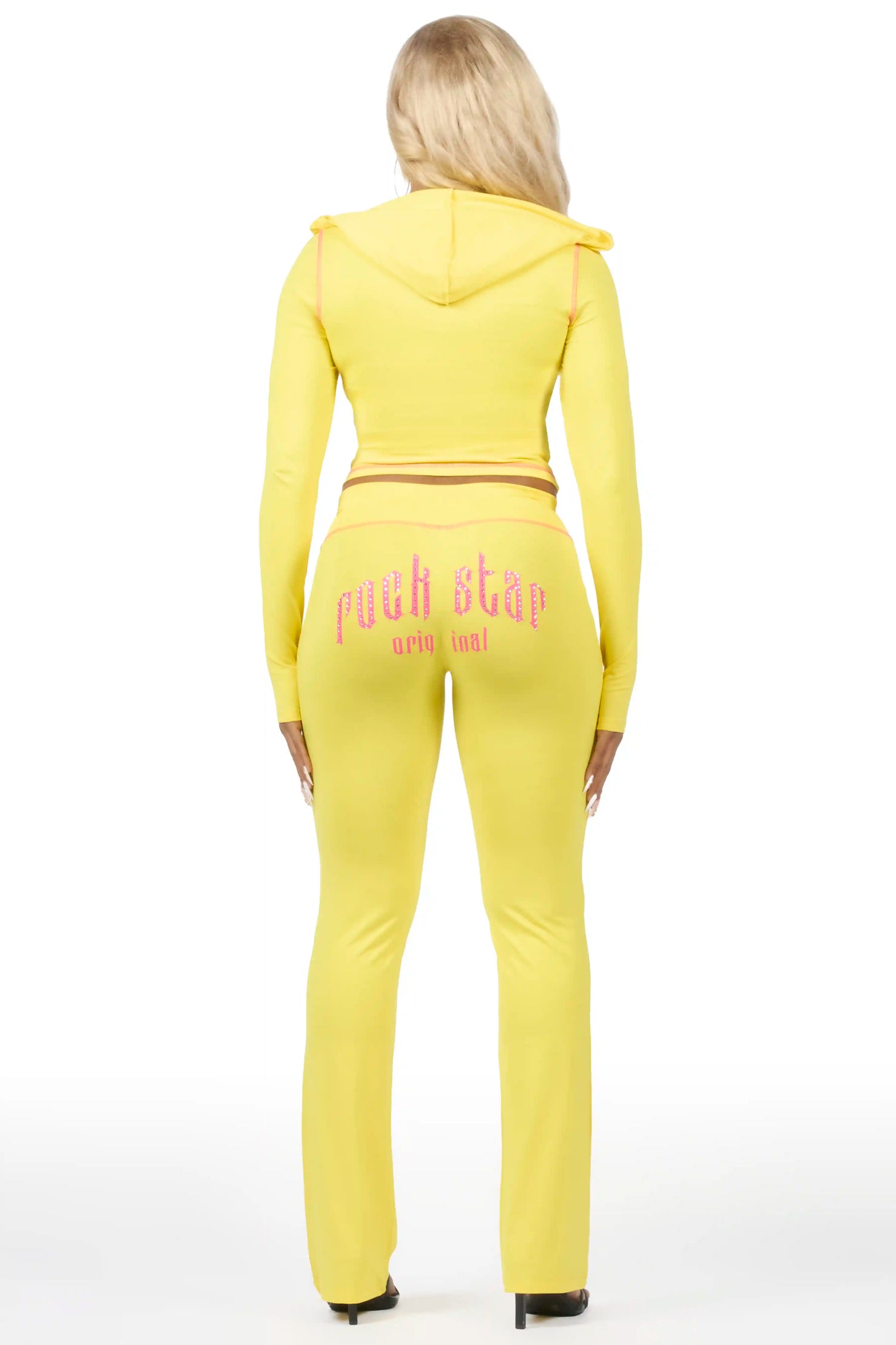 Zyriah Yellow Rhinestone Lounge Trackset